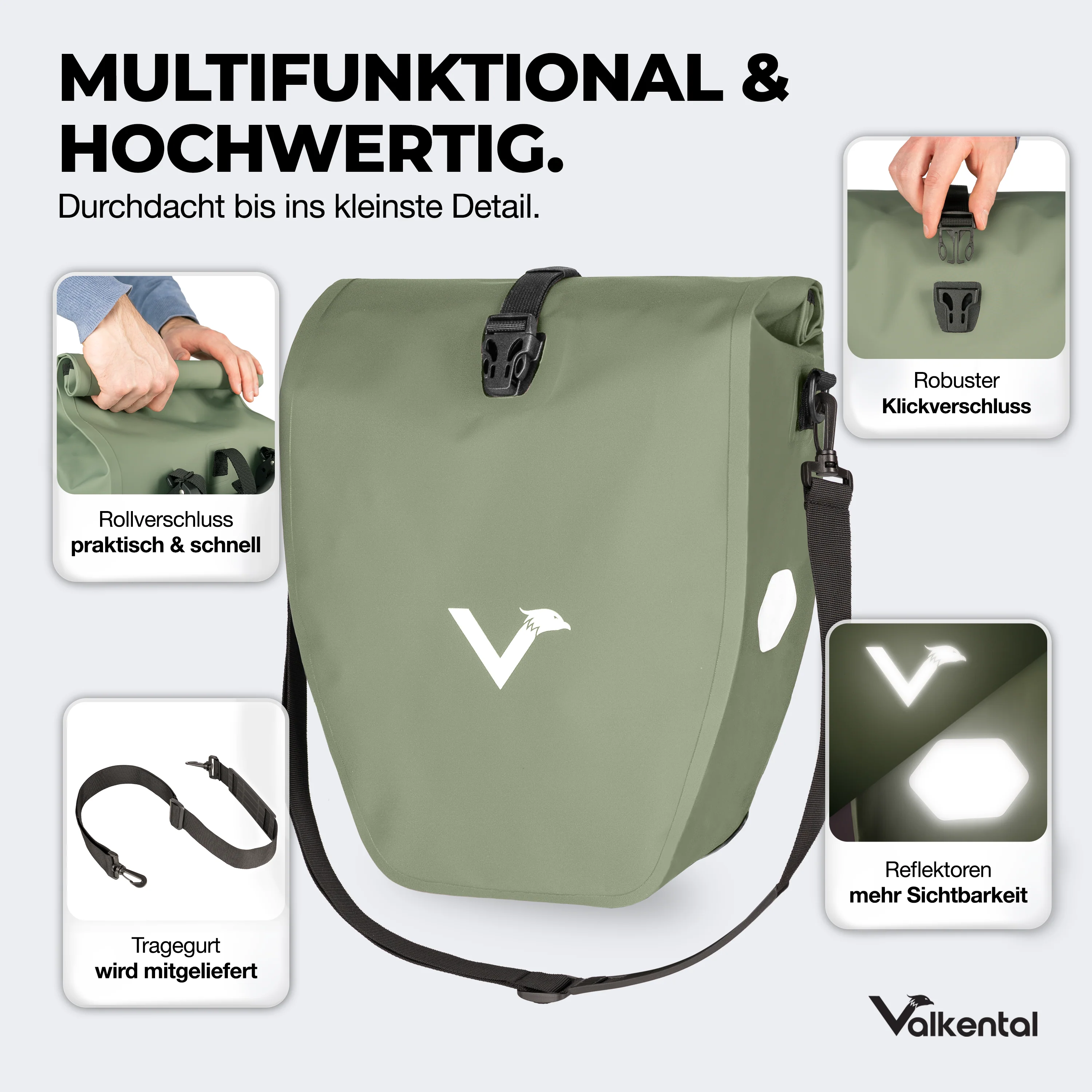 Bike Bag - große & wasserdichte Gepäckträgertasche - Image 40