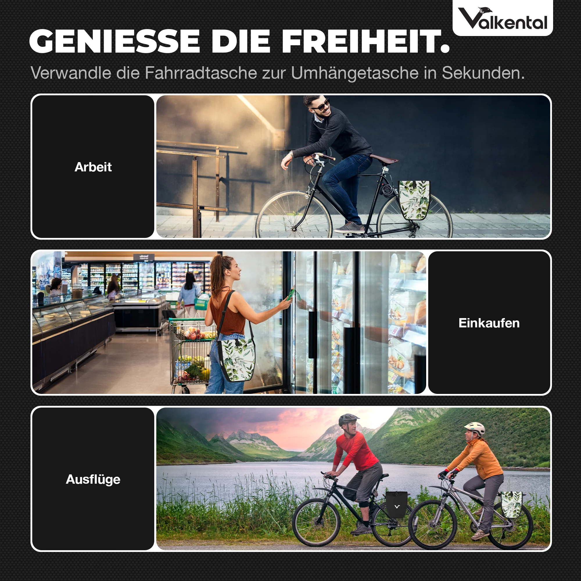 Bike Bag - große & wasserdichte Gepäckträgertasche - Image 44