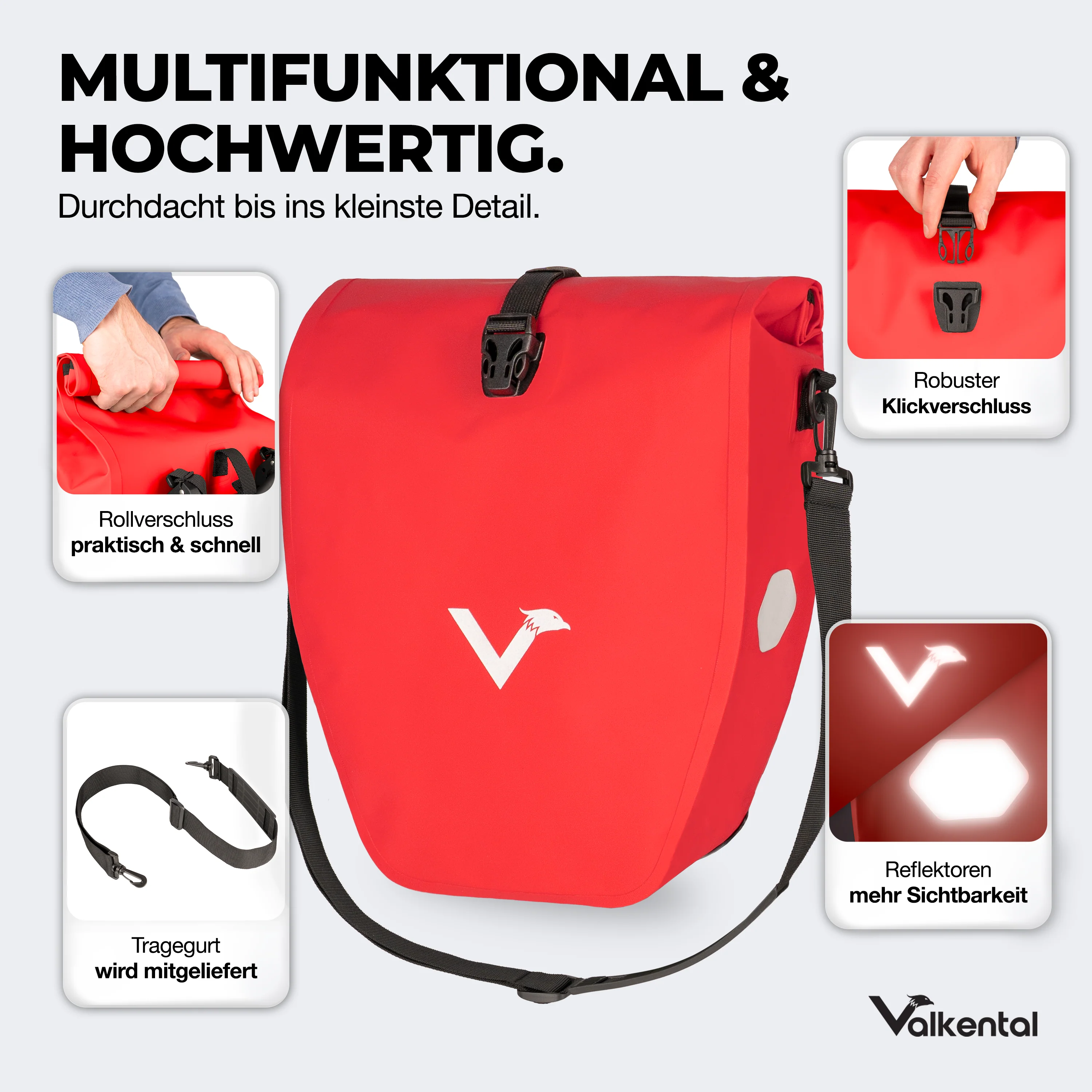 Bike Bag - große & wasserdichte Gepäckträgertasche - Image 50