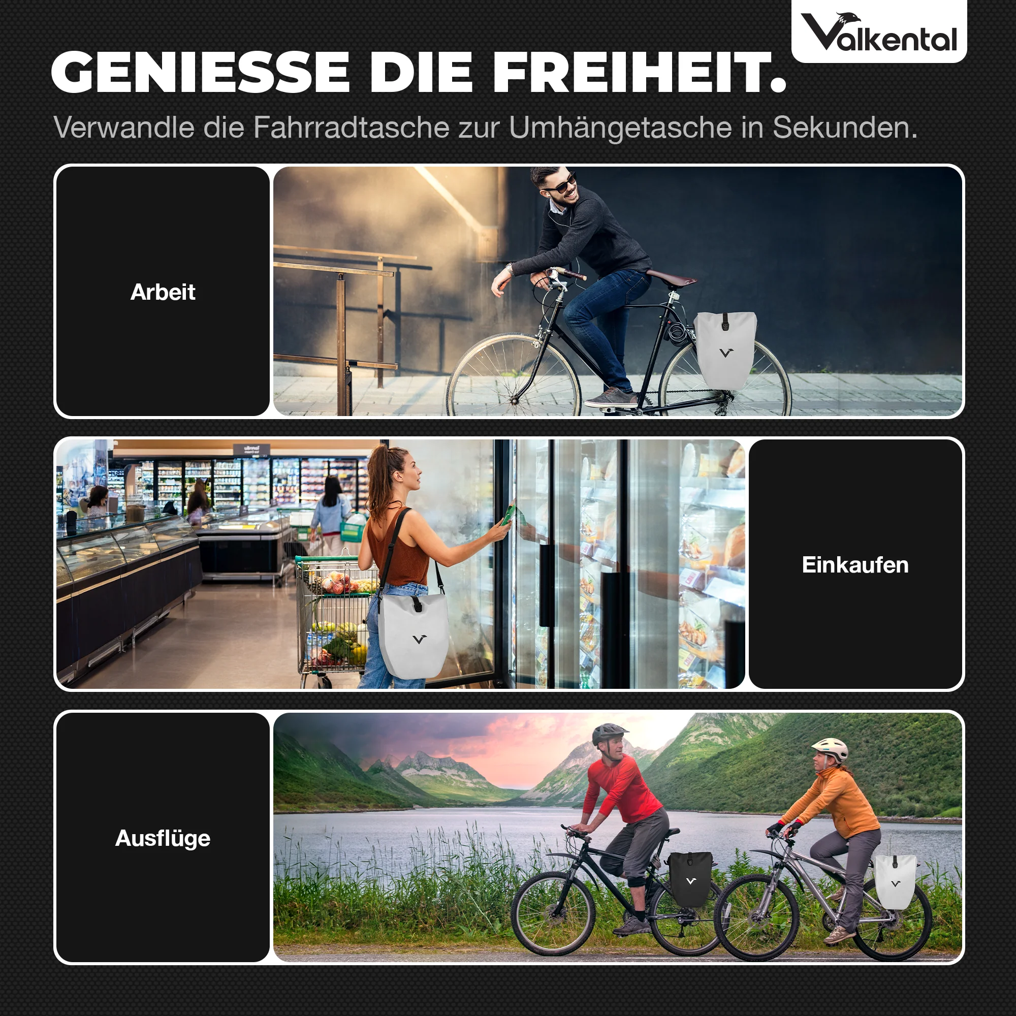 Bike Bag - große & wasserdichte Gepäckträgertasche - Image 8