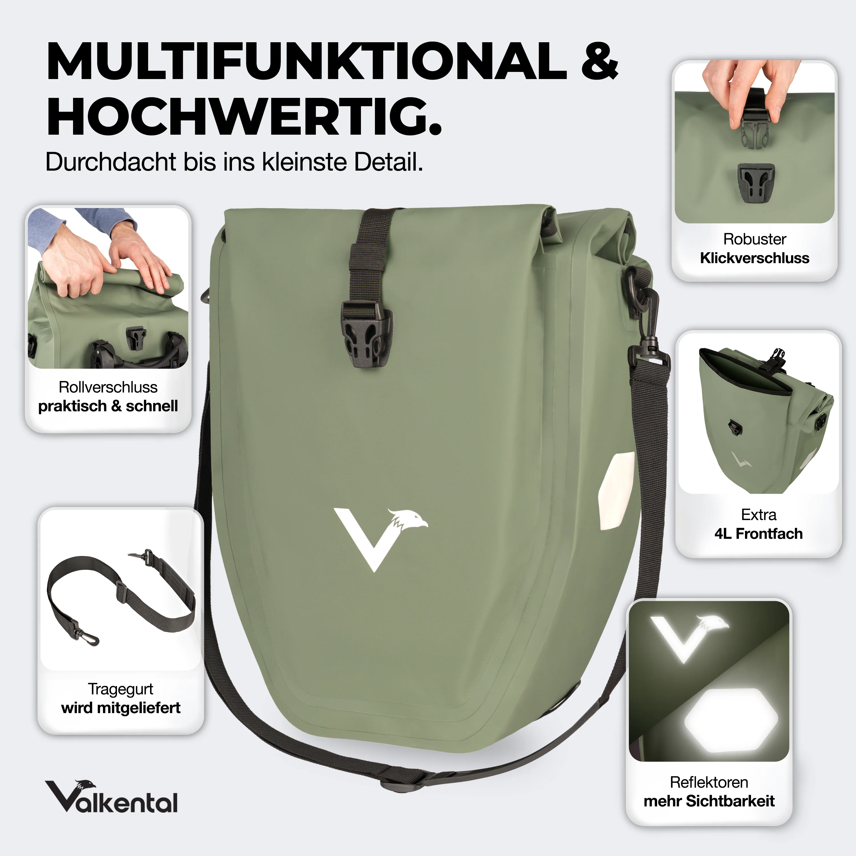 Bike Bag - große & wasserdichte Gepäckträgertasche - Image 81