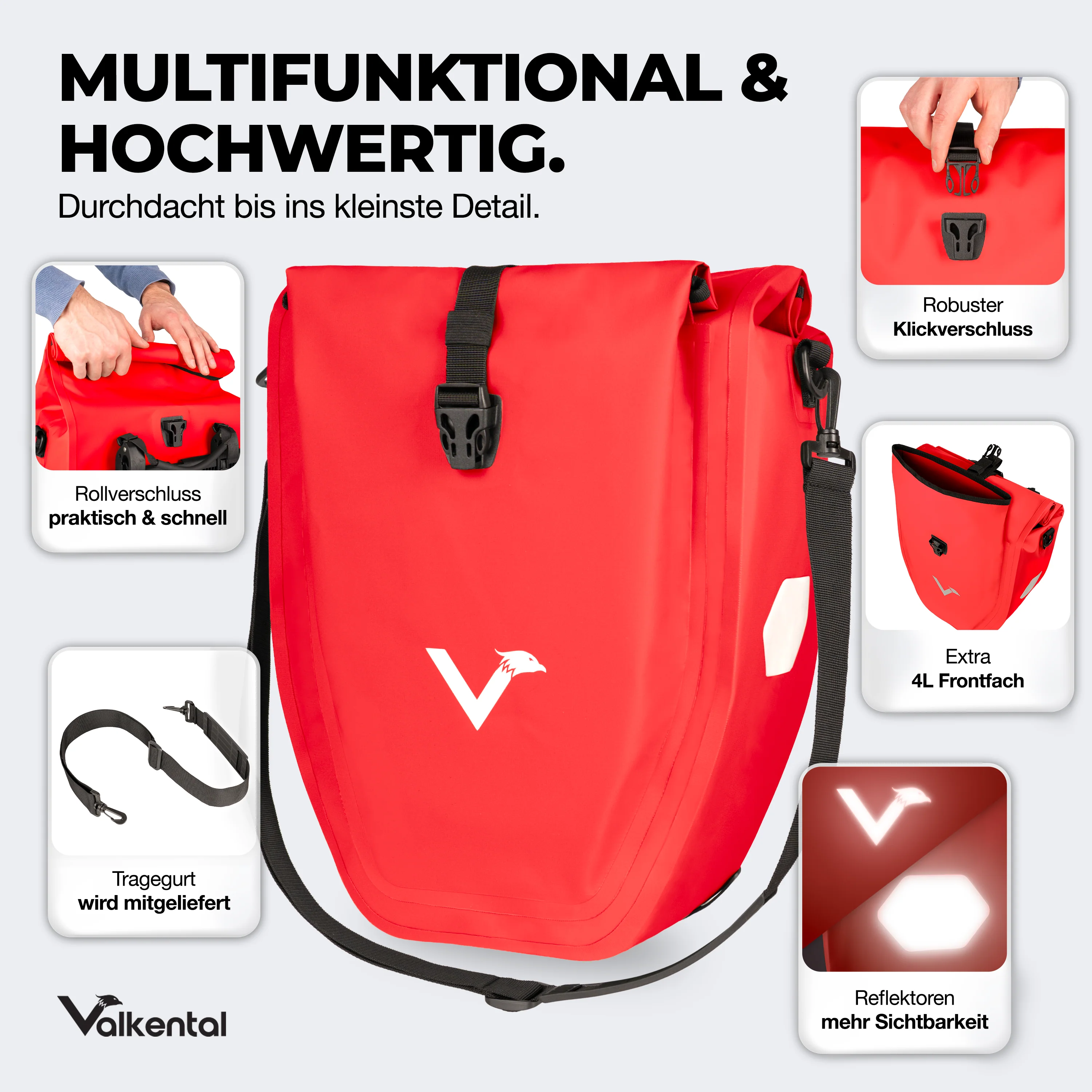 Bike Bag - große & wasserdichte Gepäckträgertasche - Image 91