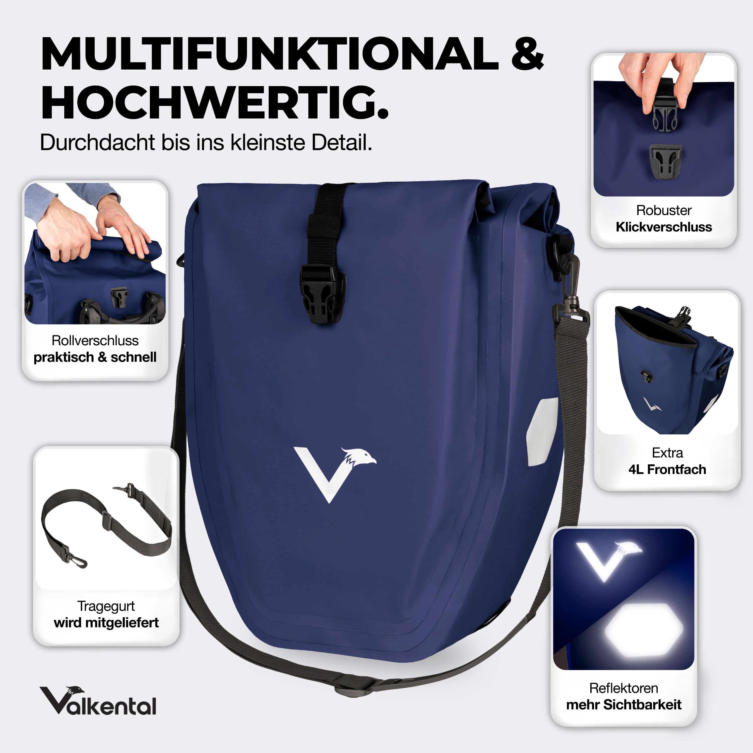 Bike Bag - große & wasserdichte Gepäckträgertasche - Image 96