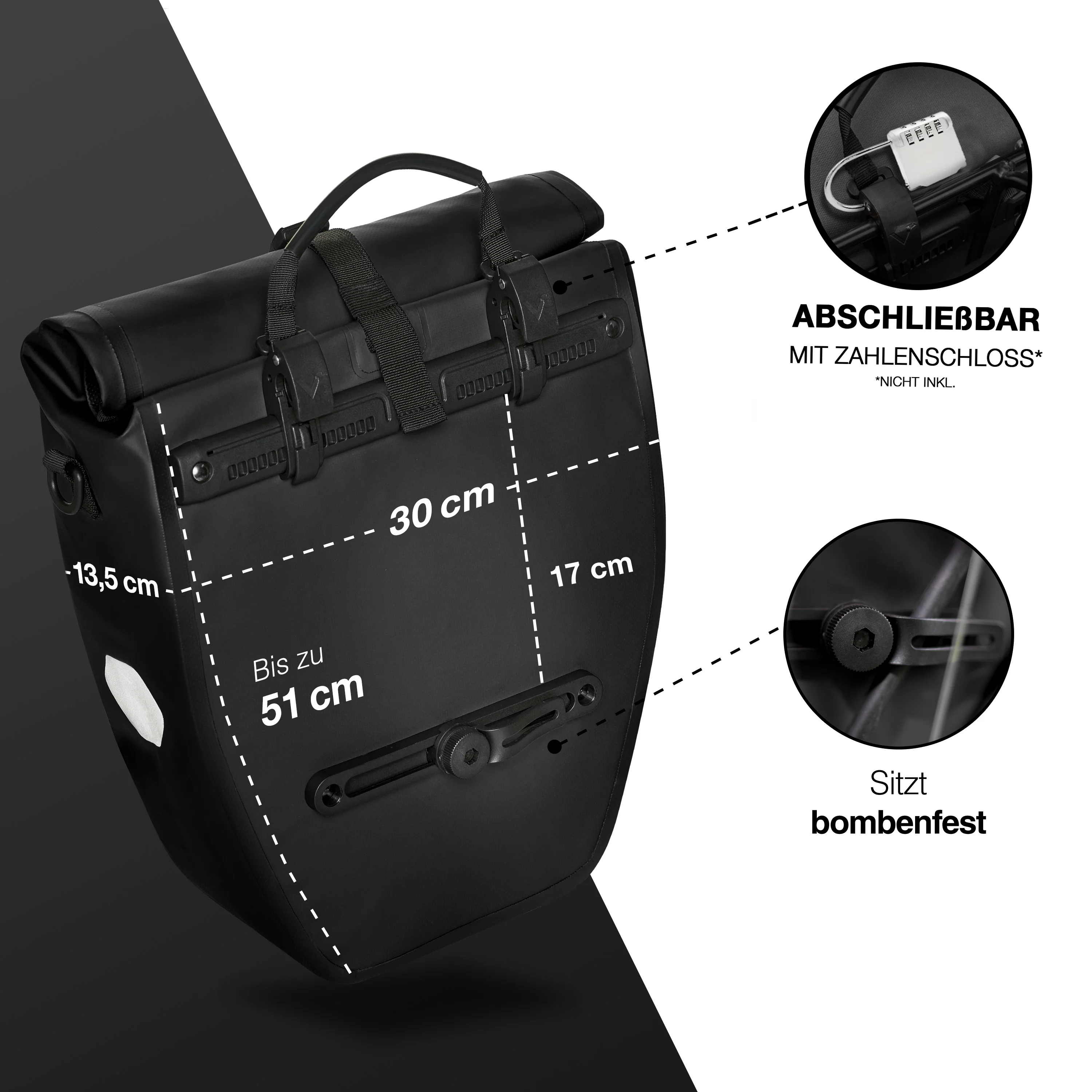 ValkBasic - große & wasserdichte Gepäckträgertasche - B-Ware - Image 18