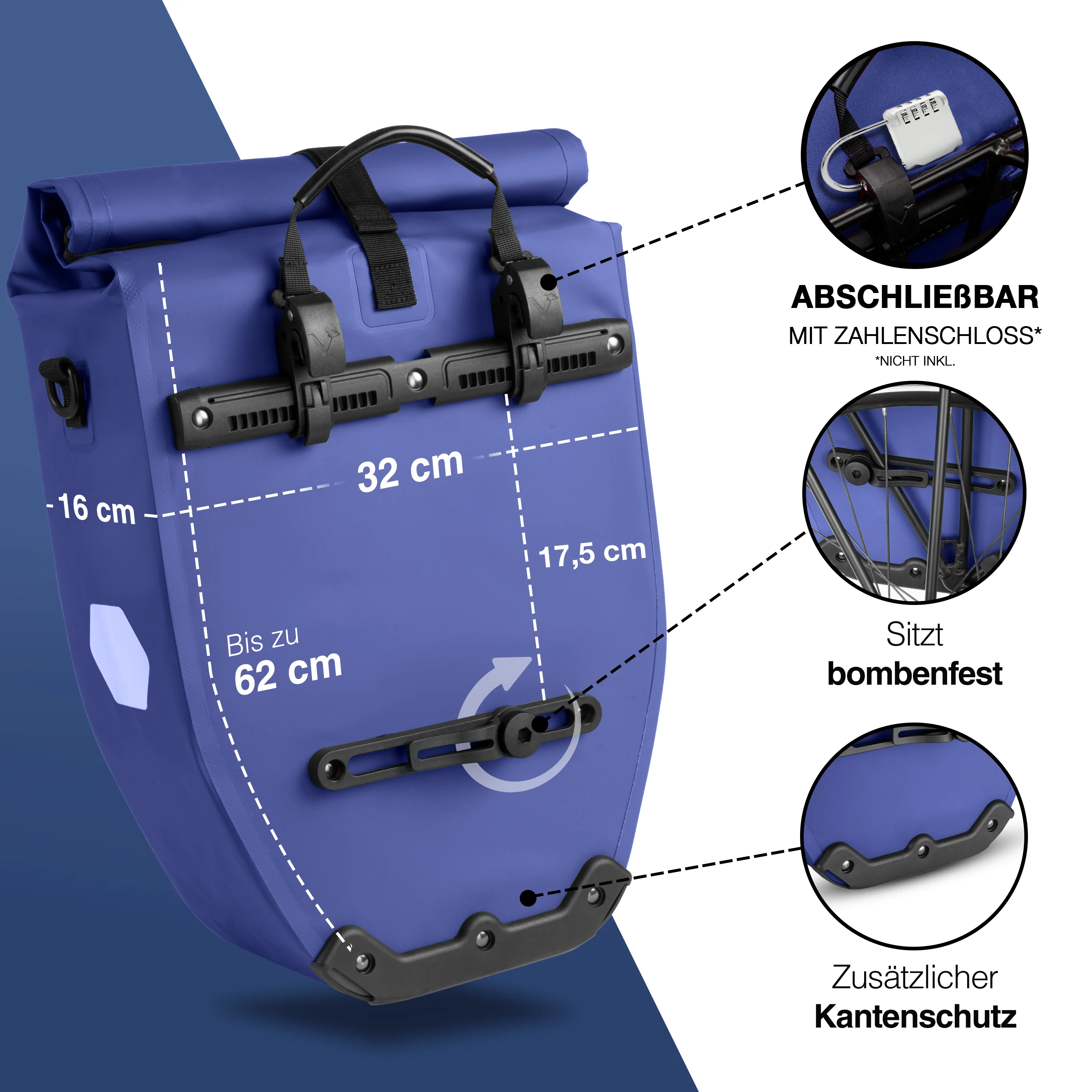 ValkBasic - große & wasserdichte Gepäckträgertasche - B-Ware - Image 23