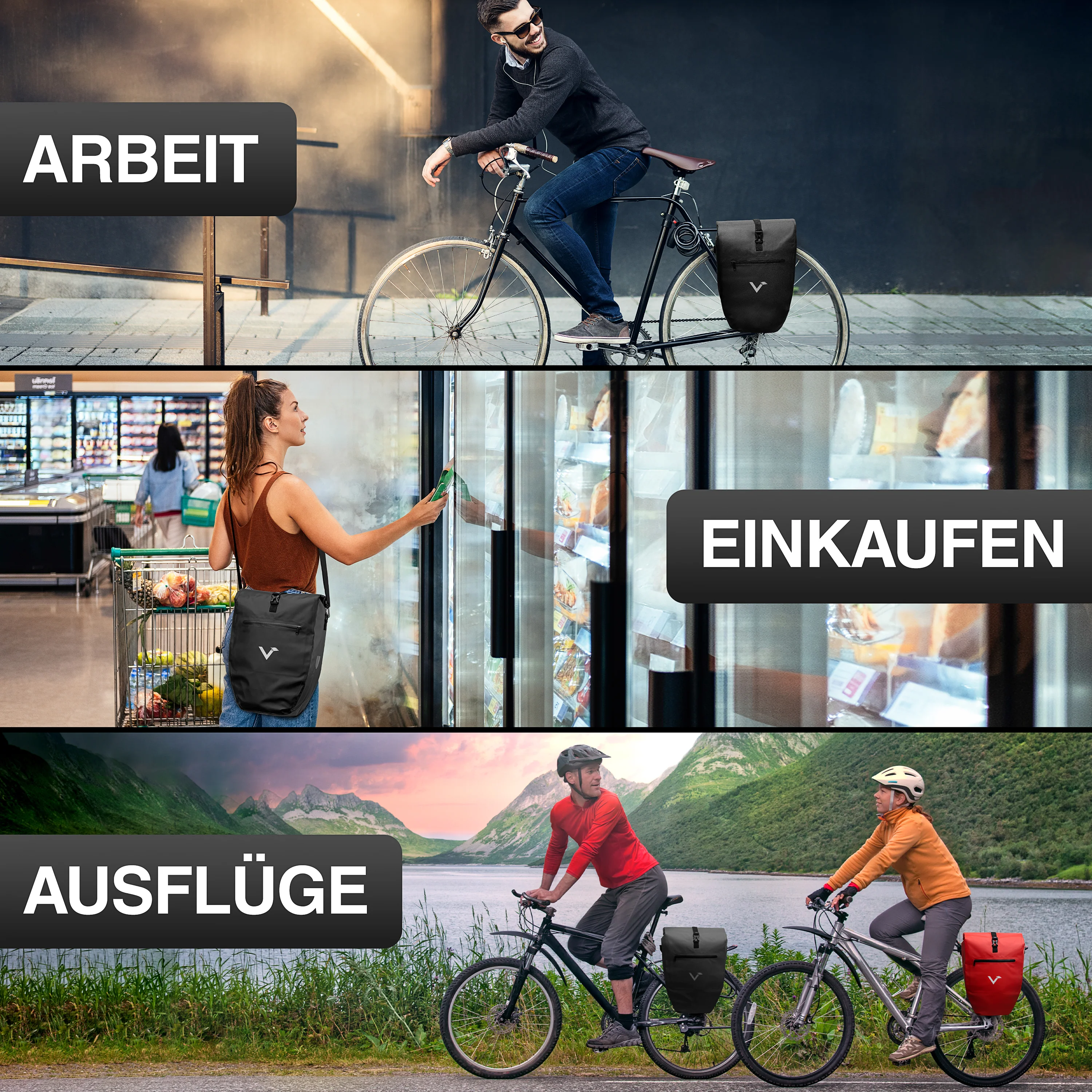 ValkBasic - große & wasserdichte Gepäckträgertasche - B-Ware - Image 30