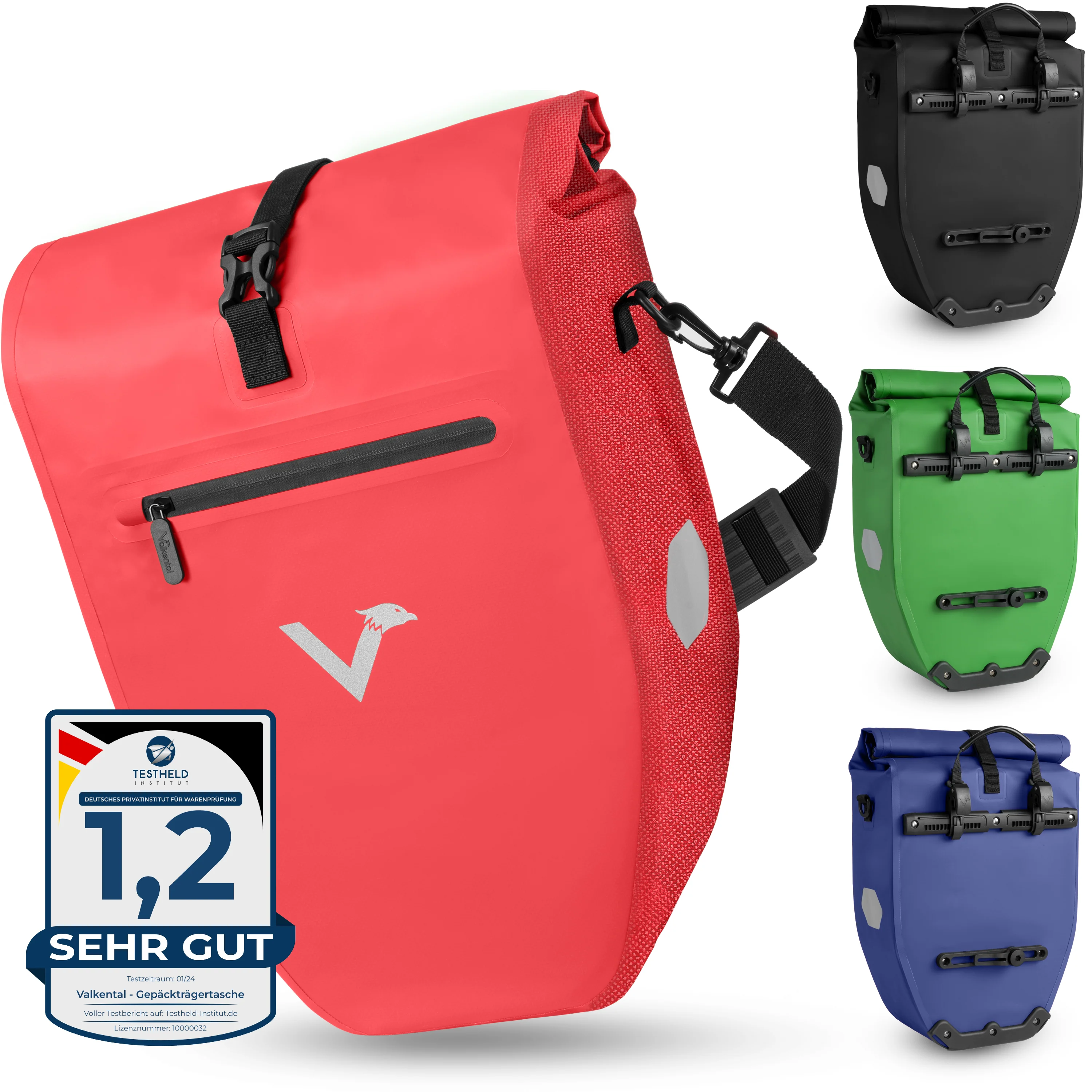 ValkBasic - große & wasserdichte Gepäckträgertasche - B-Ware - Image 4