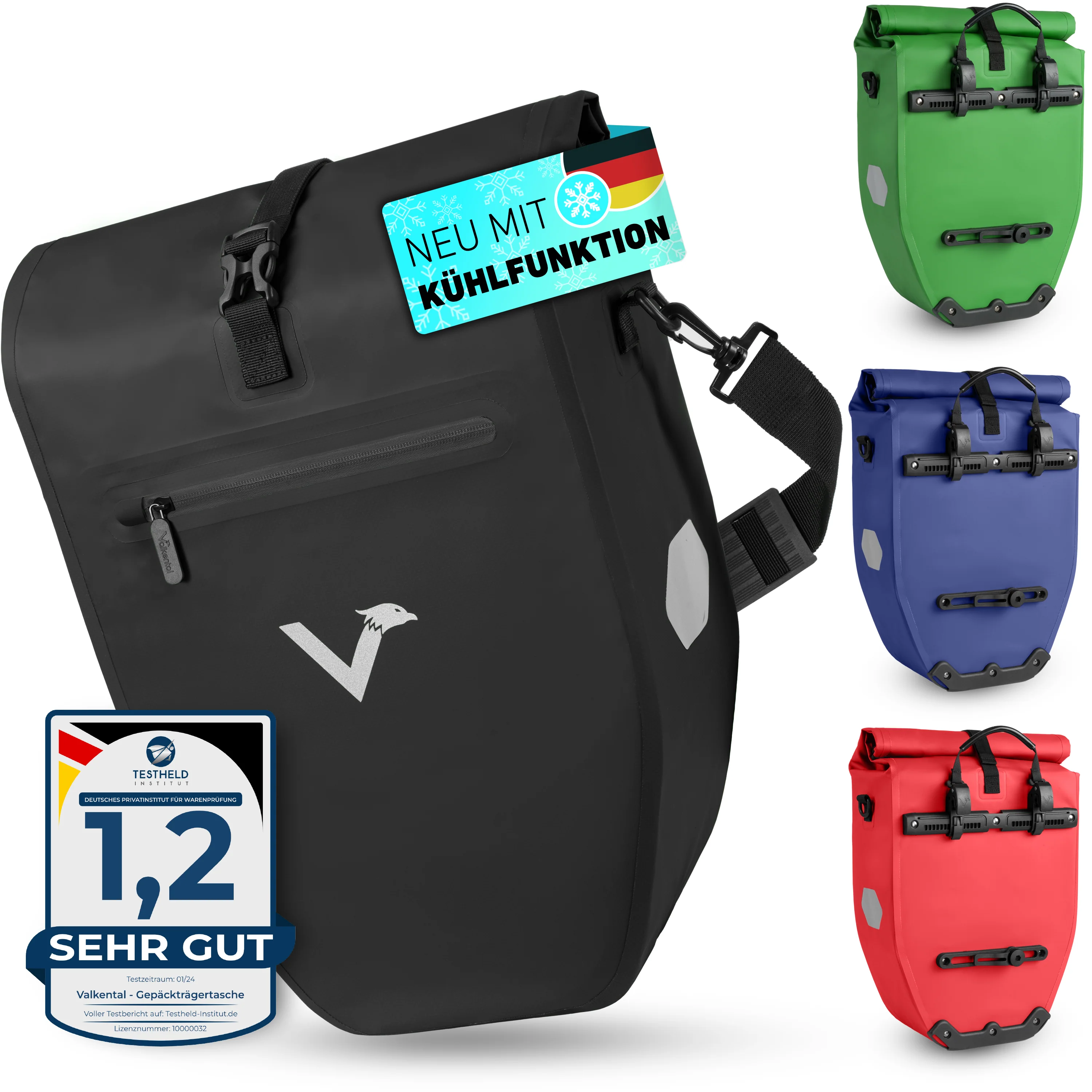 ValkBasic - große & wasserdichte Gepäckträgertasche - B-Ware - Image 5