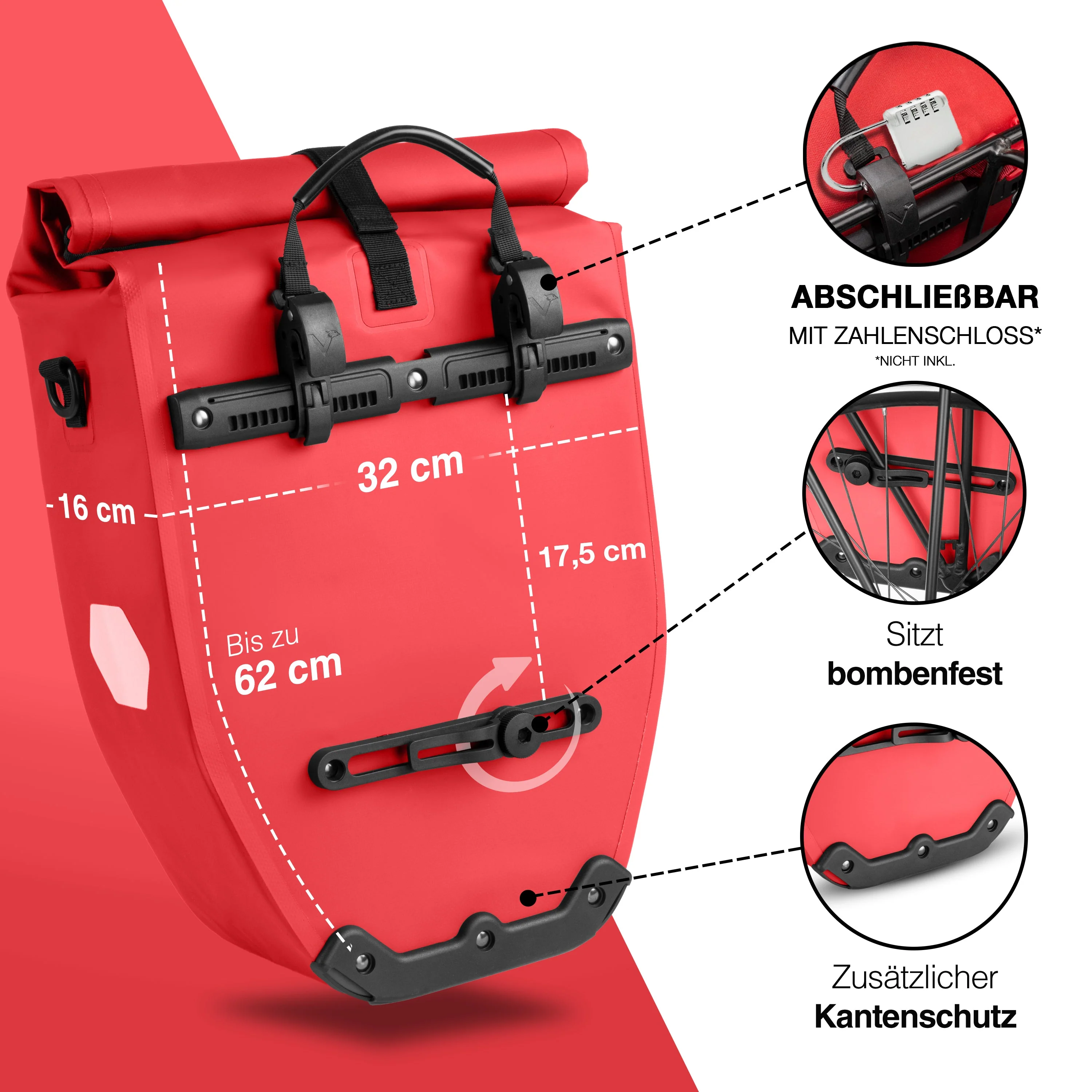 ValkBasic - große & wasserdichte Gepäckträgertasche | Bundle - Image 8