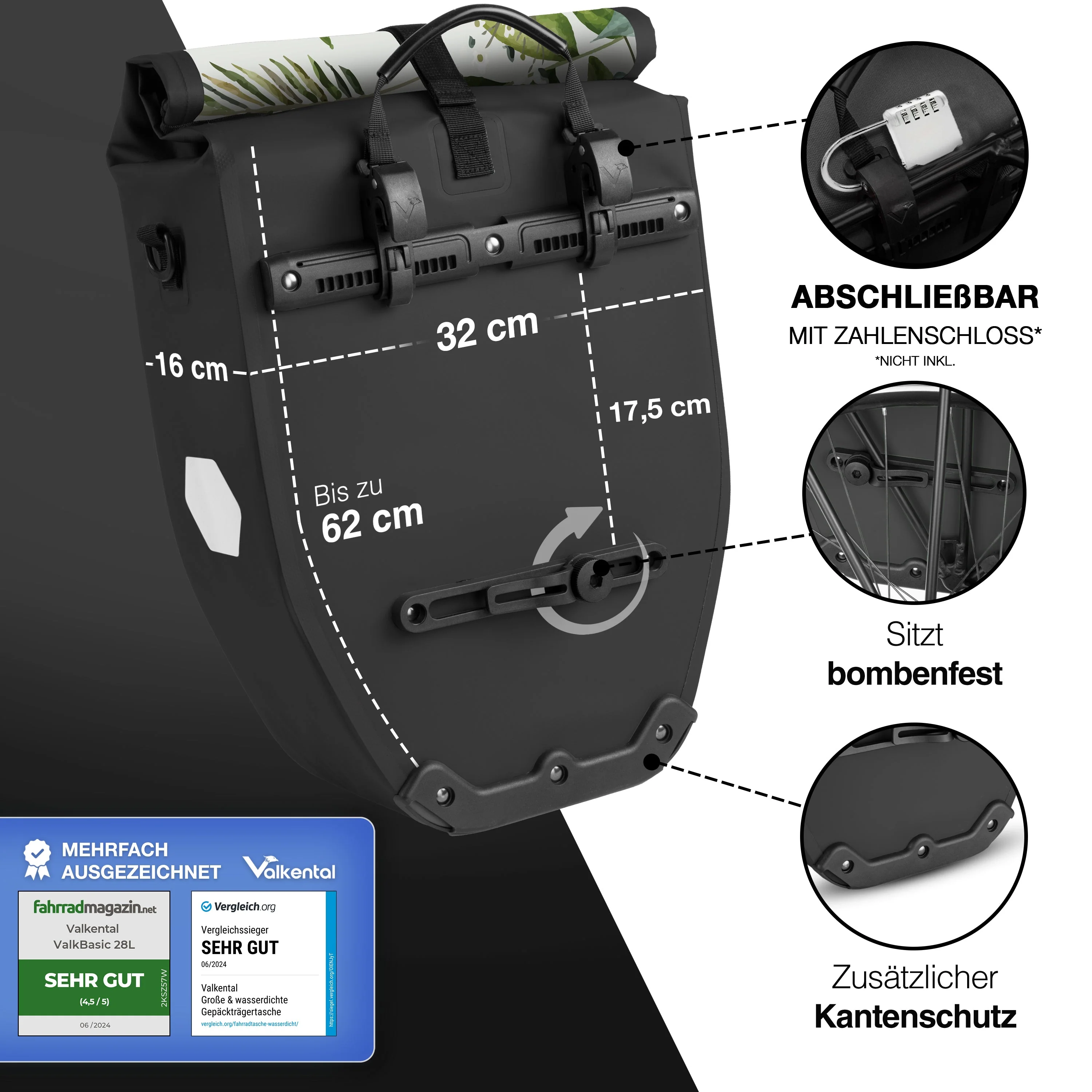 ValkBasic - große & wasserdichte Gepäckträgertasche | Bundle - Image 86