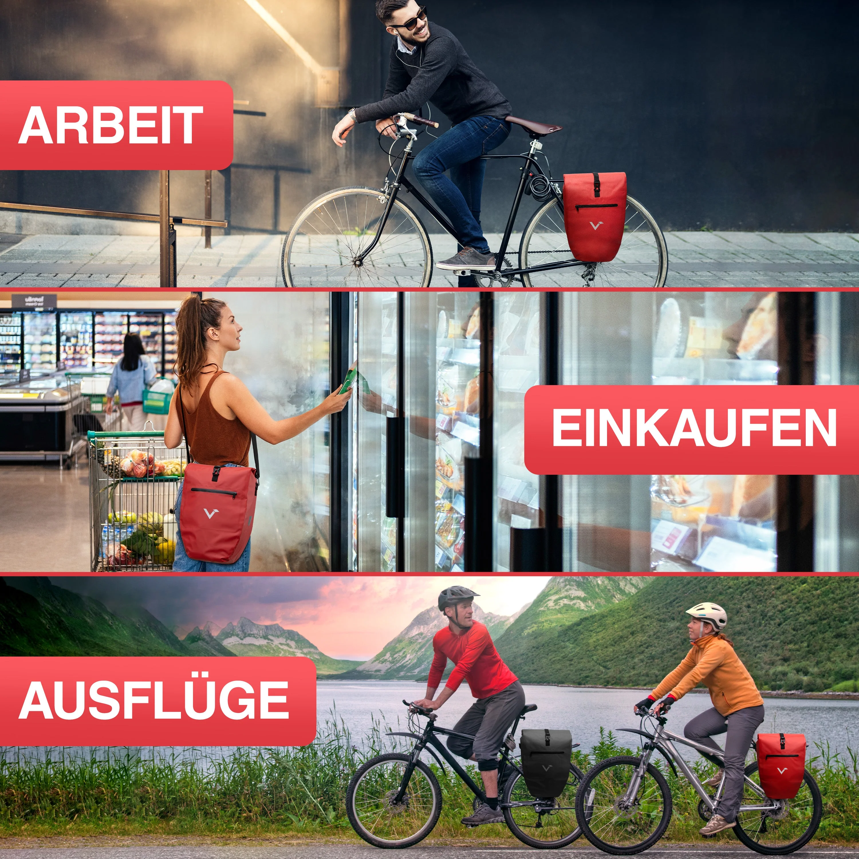 ValkBasic - große & wasserdichte Gepäckträgertasche | Bundle - Image 9