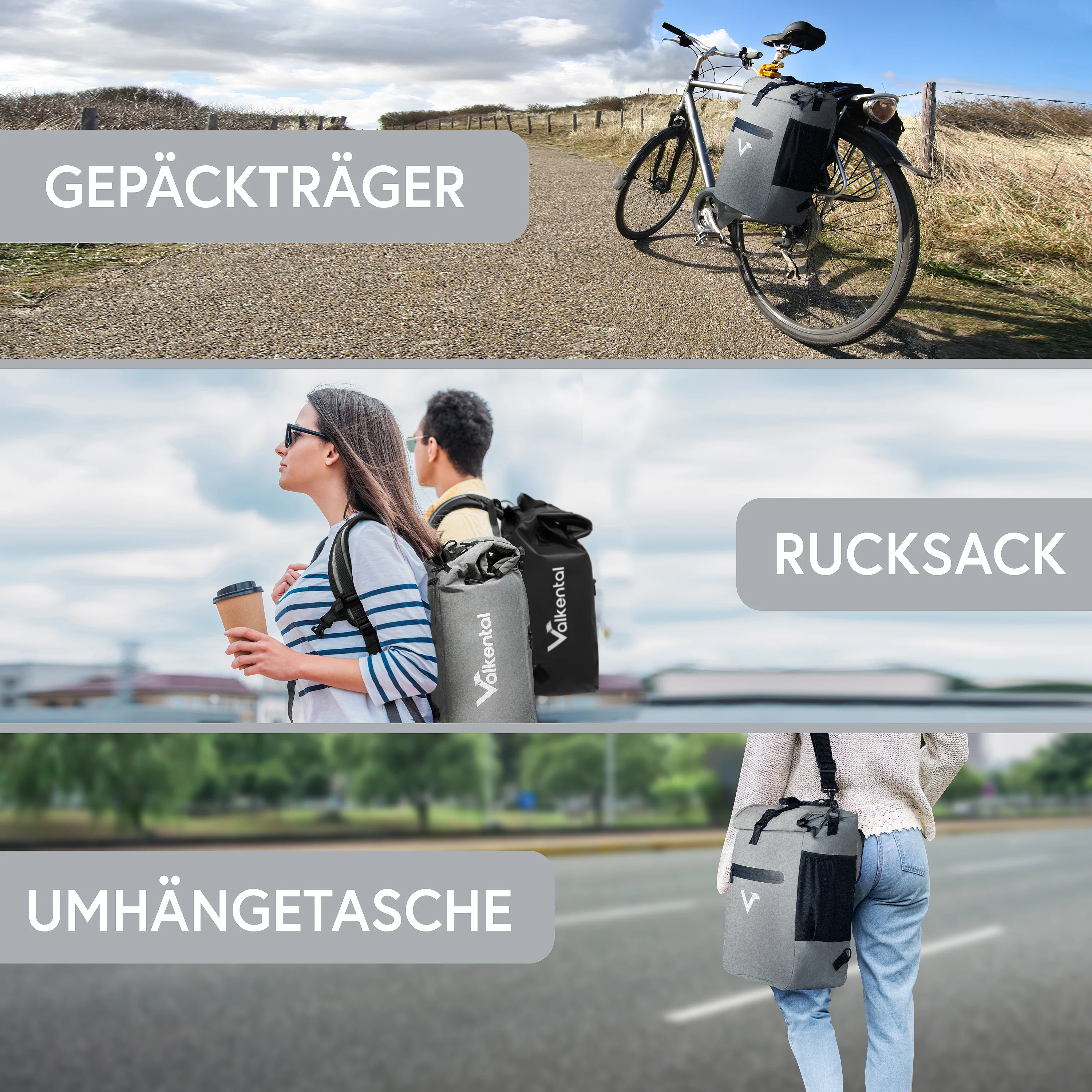 ValkOne 3in1 Fahrradtasche - perfekt für deinen Alltag! - Image 21