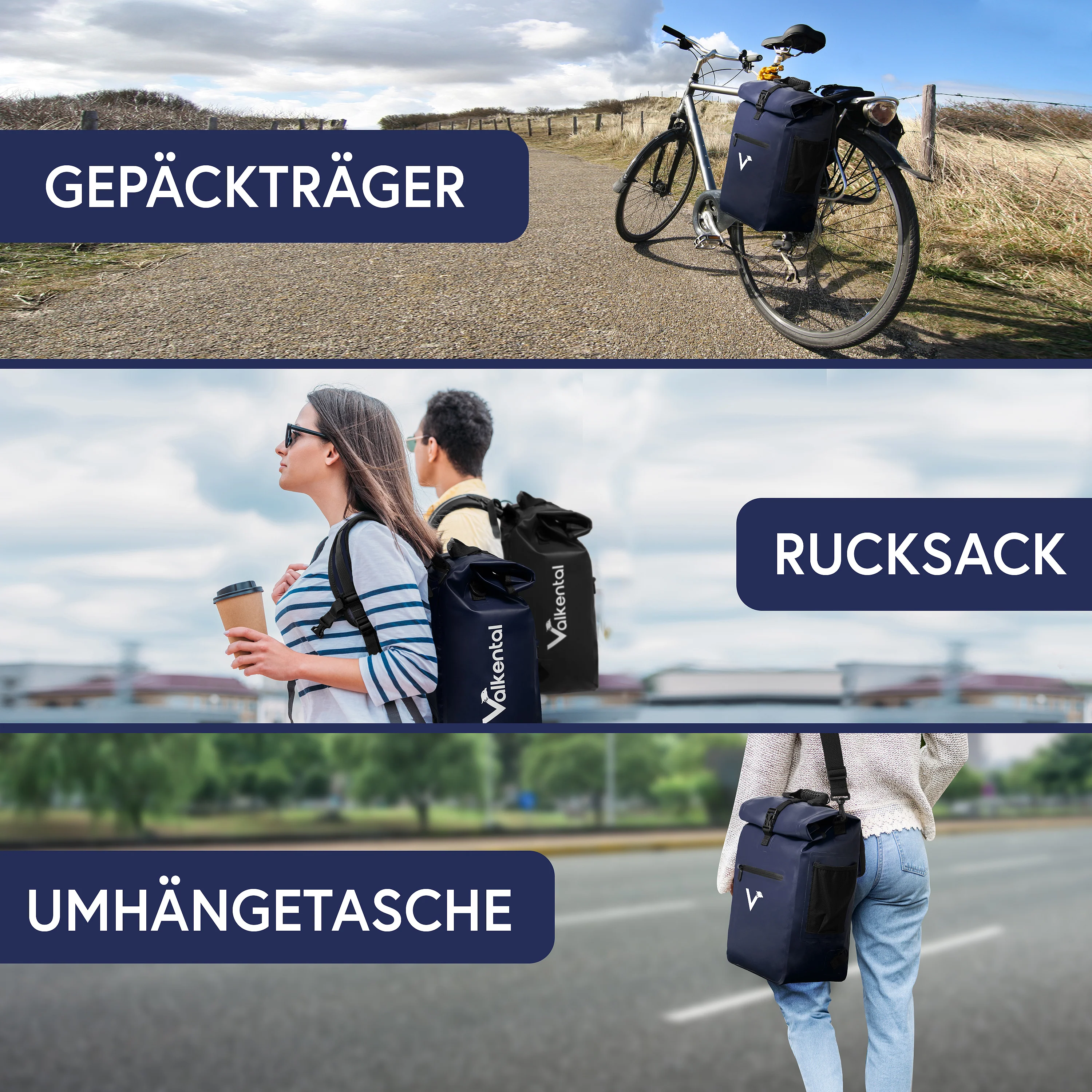 ValkOne 3in1 Fahrradtasche - perfekt für deinen Alltag! - Image 26