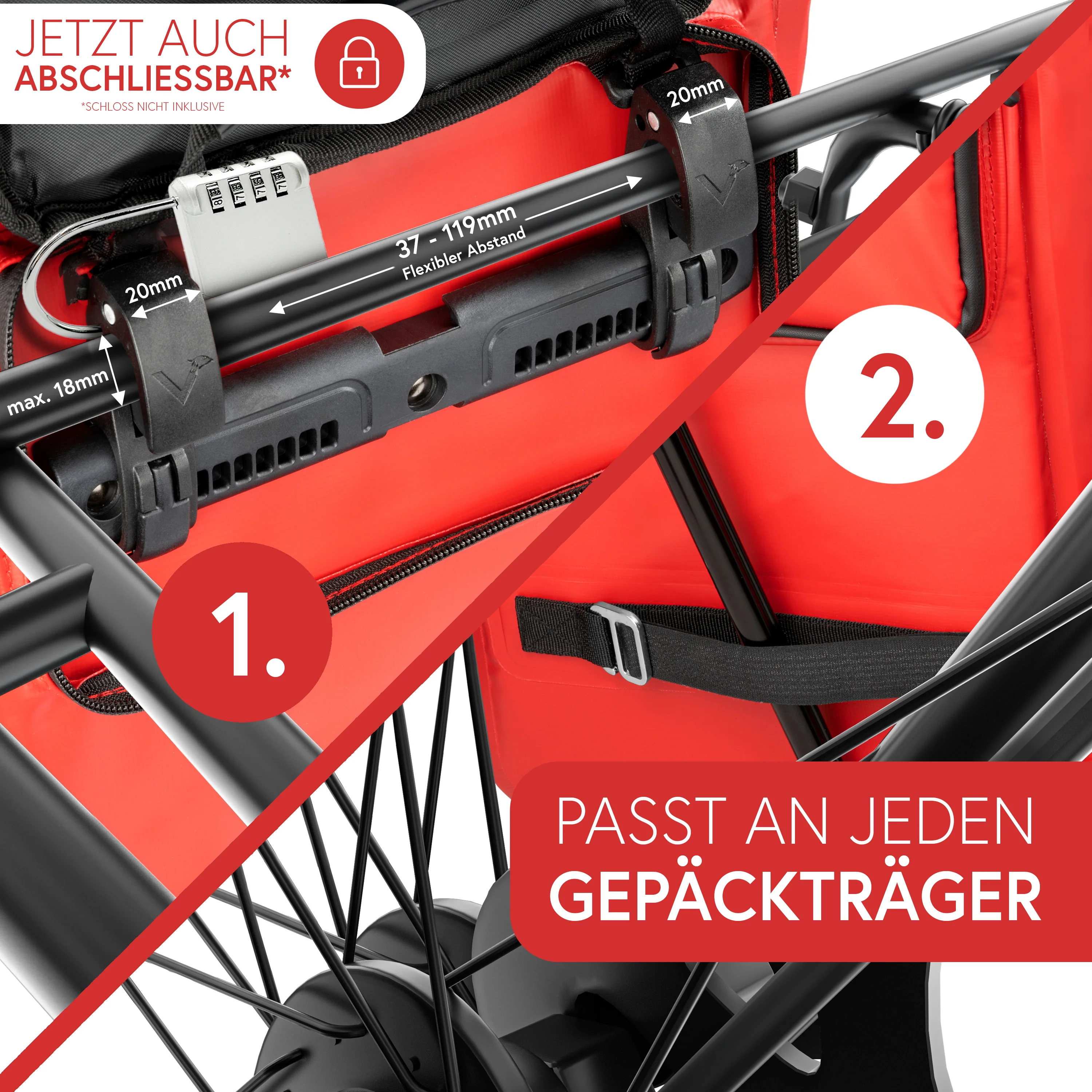 ValkOne 3in1 Fahrradtasche - perfekt für deinen Alltag! - Image 34