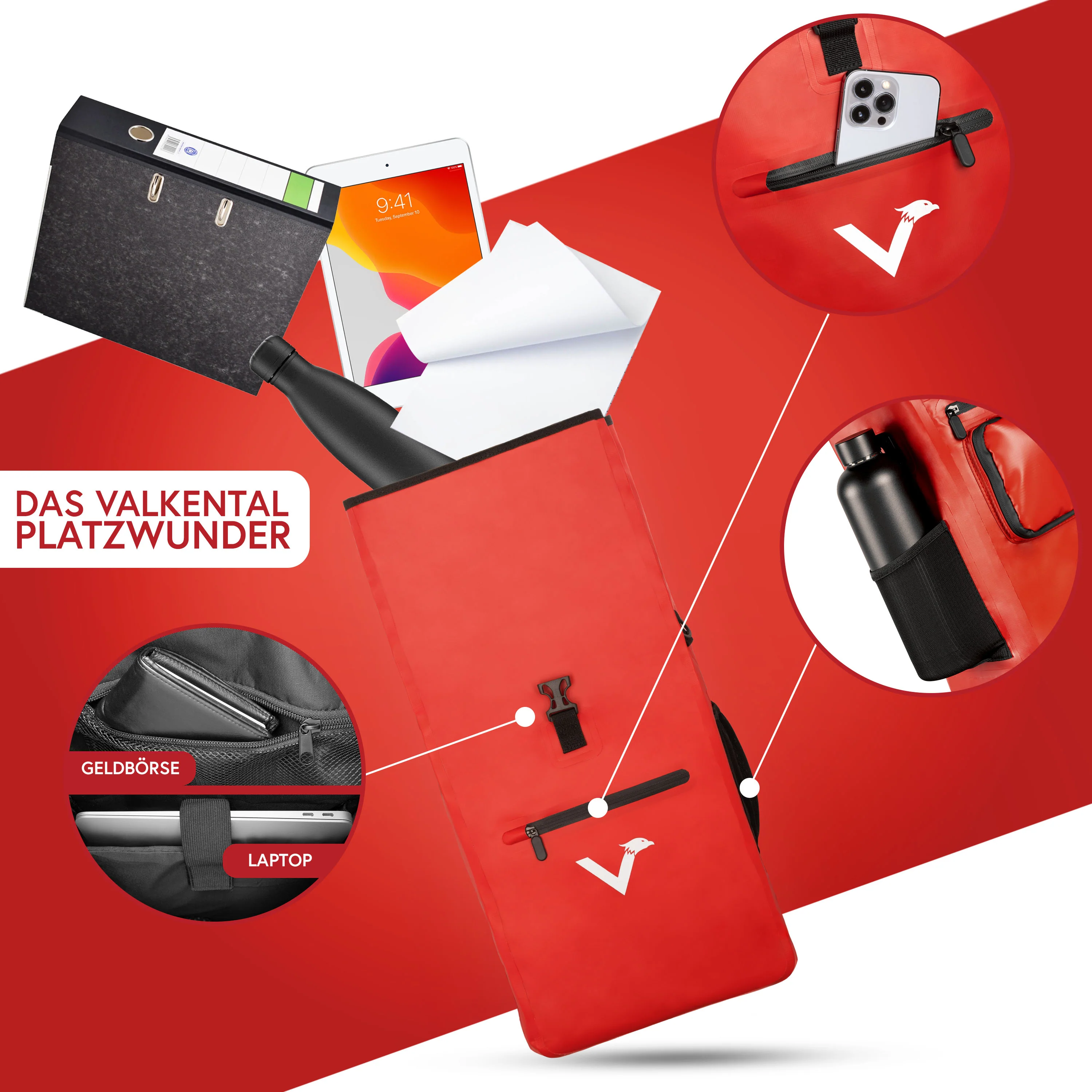 ValkOne 3in1 Fahrradtasche - perfekt für deinen Alltag! - Image 35