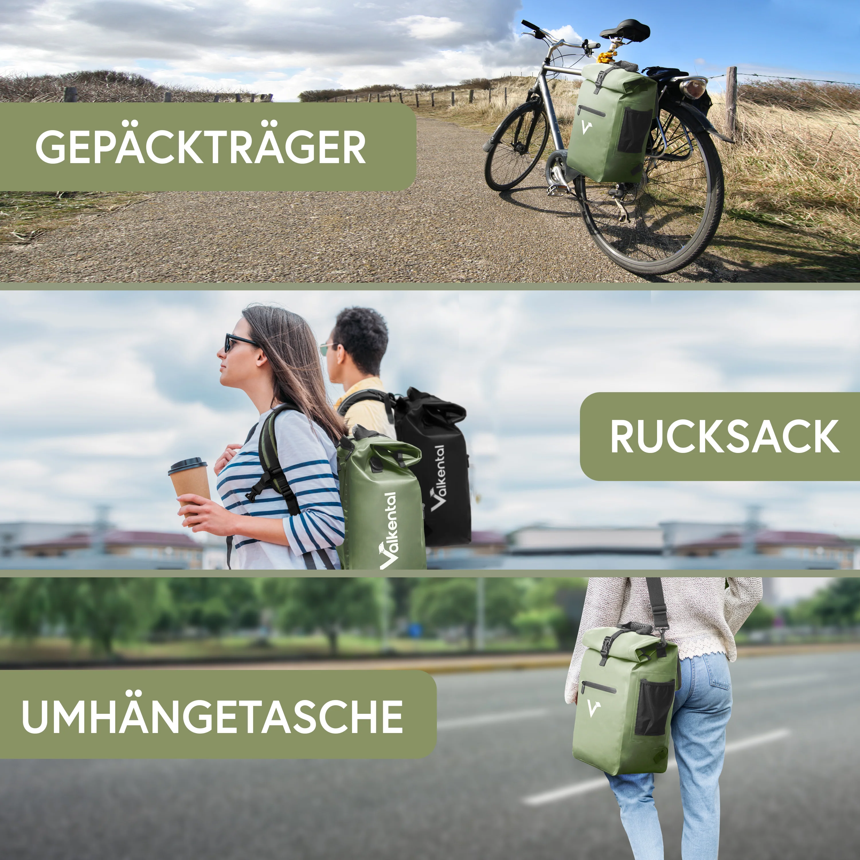 ValkOne 3in1 Fahrradtasche - perfekt für deinen Alltag! - Image 45