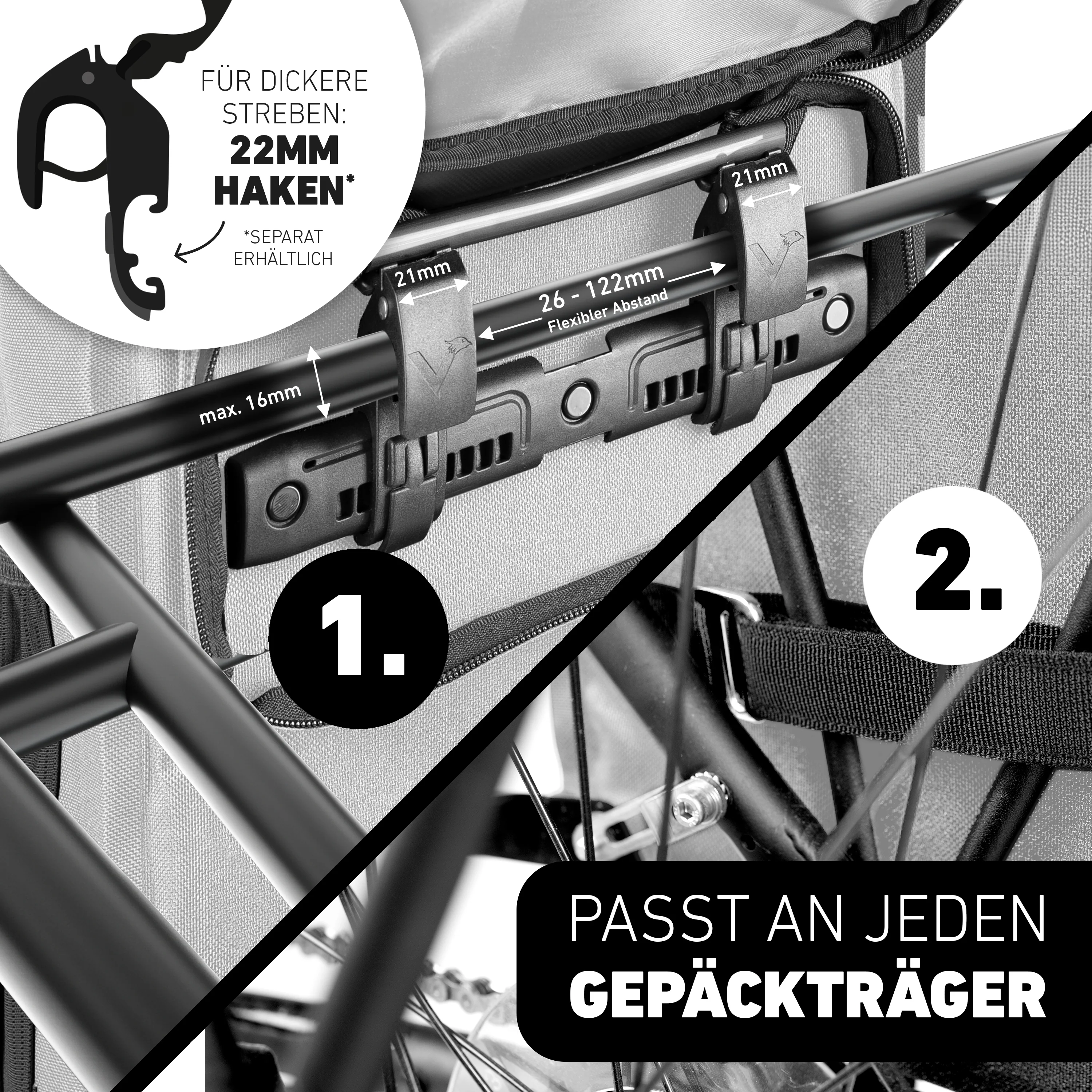 ValkOne 3in1 Fahrradtasche - perfekt für deinen Alltag! - Image 63