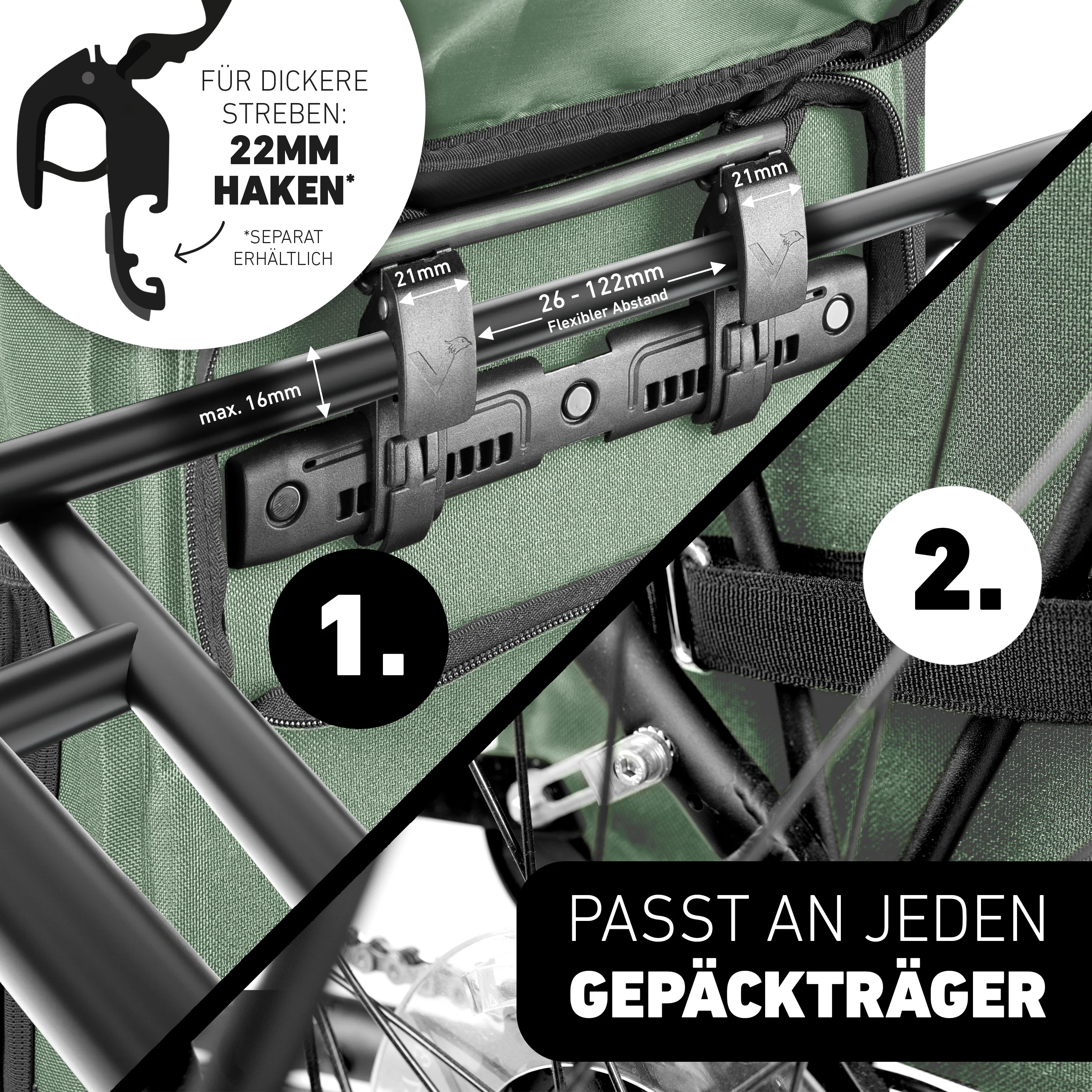 ValkOne 3in1 Fahrradtasche - perfekt für deinen Alltag! - Image 70