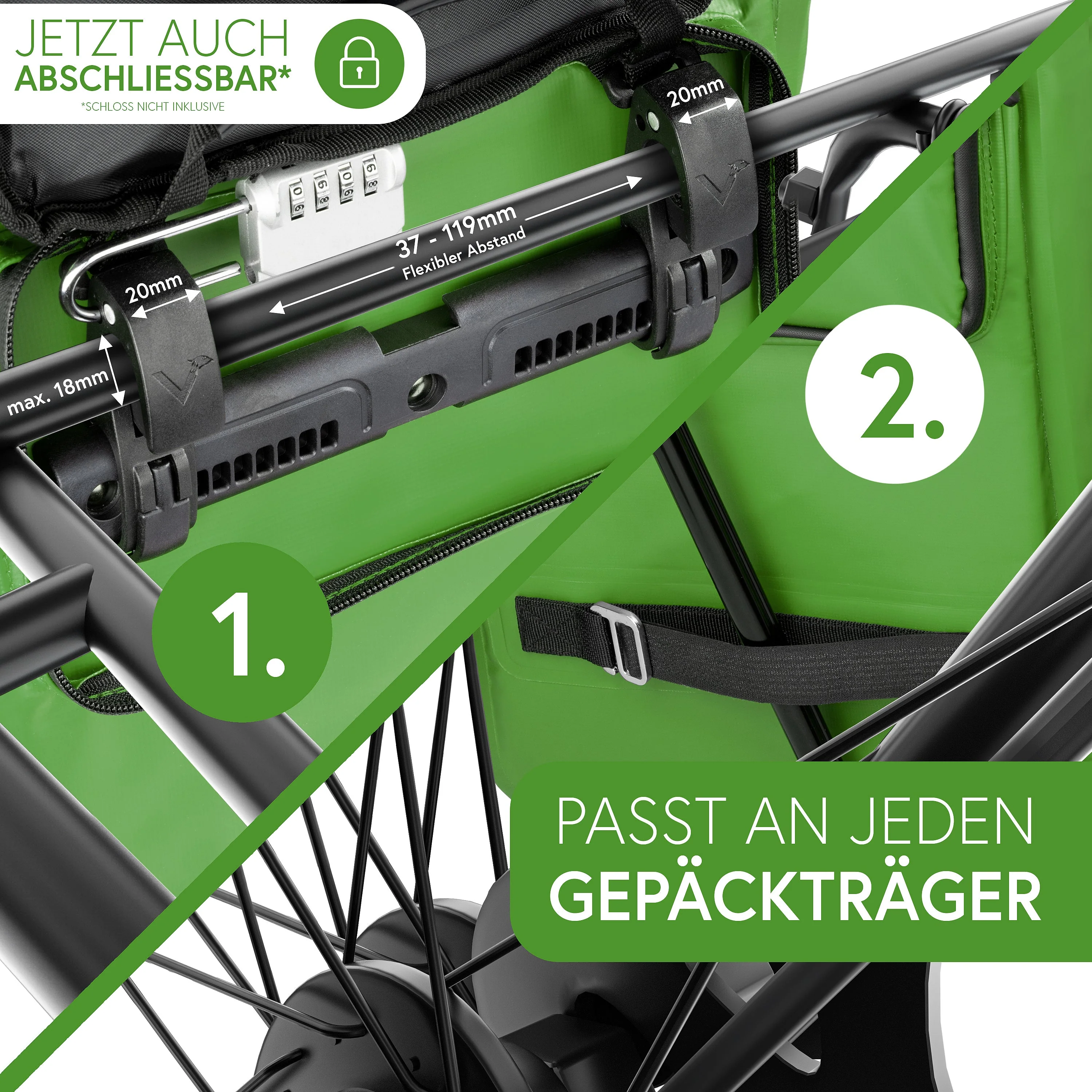 ValkOne 3in1 Fahrradtasche - perfekt für deinen Alltag! - B-WARE - Image 10