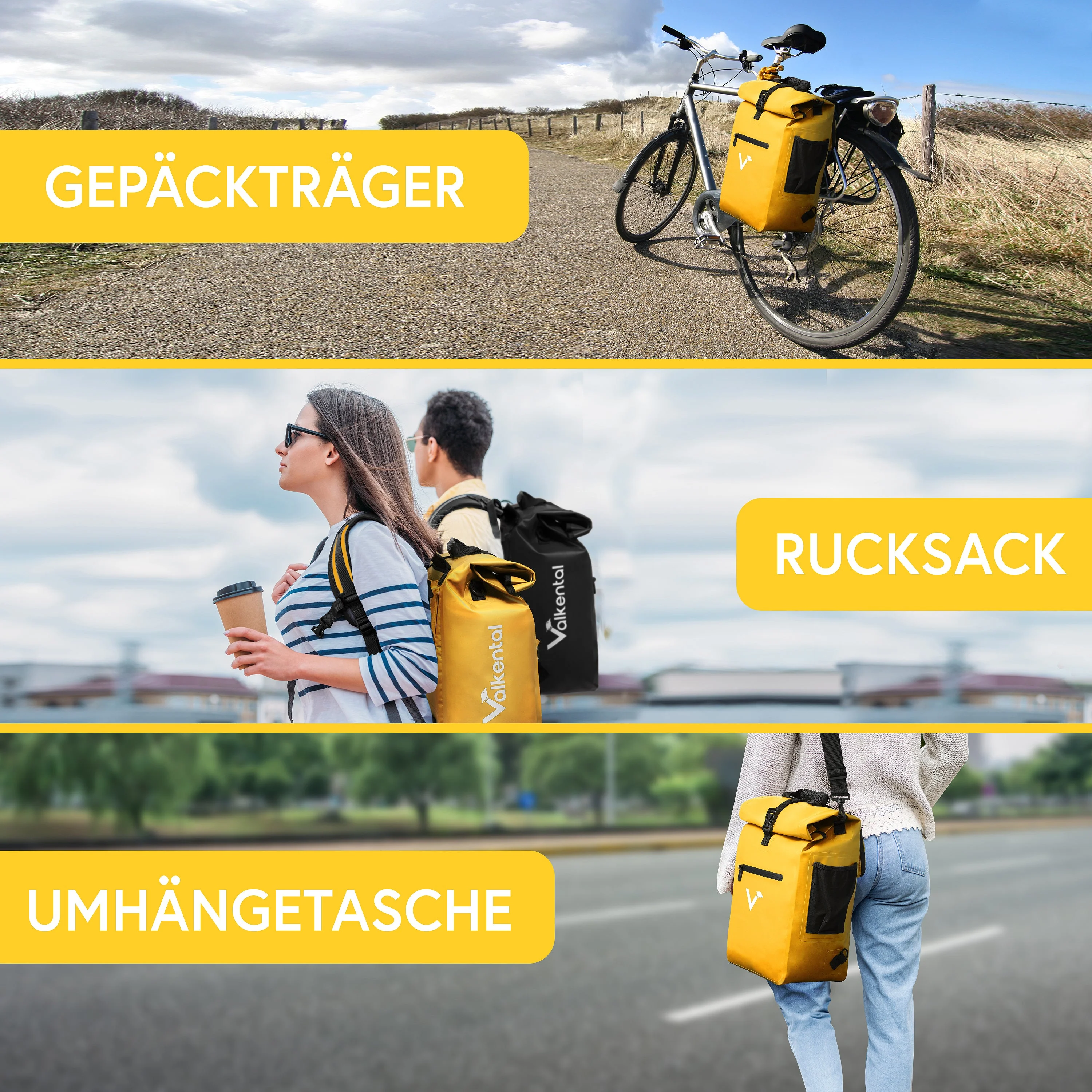 ValkOne 3in1 Fahrradtasche - perfekt für deinen Alltag! - B-WARE - Image 14