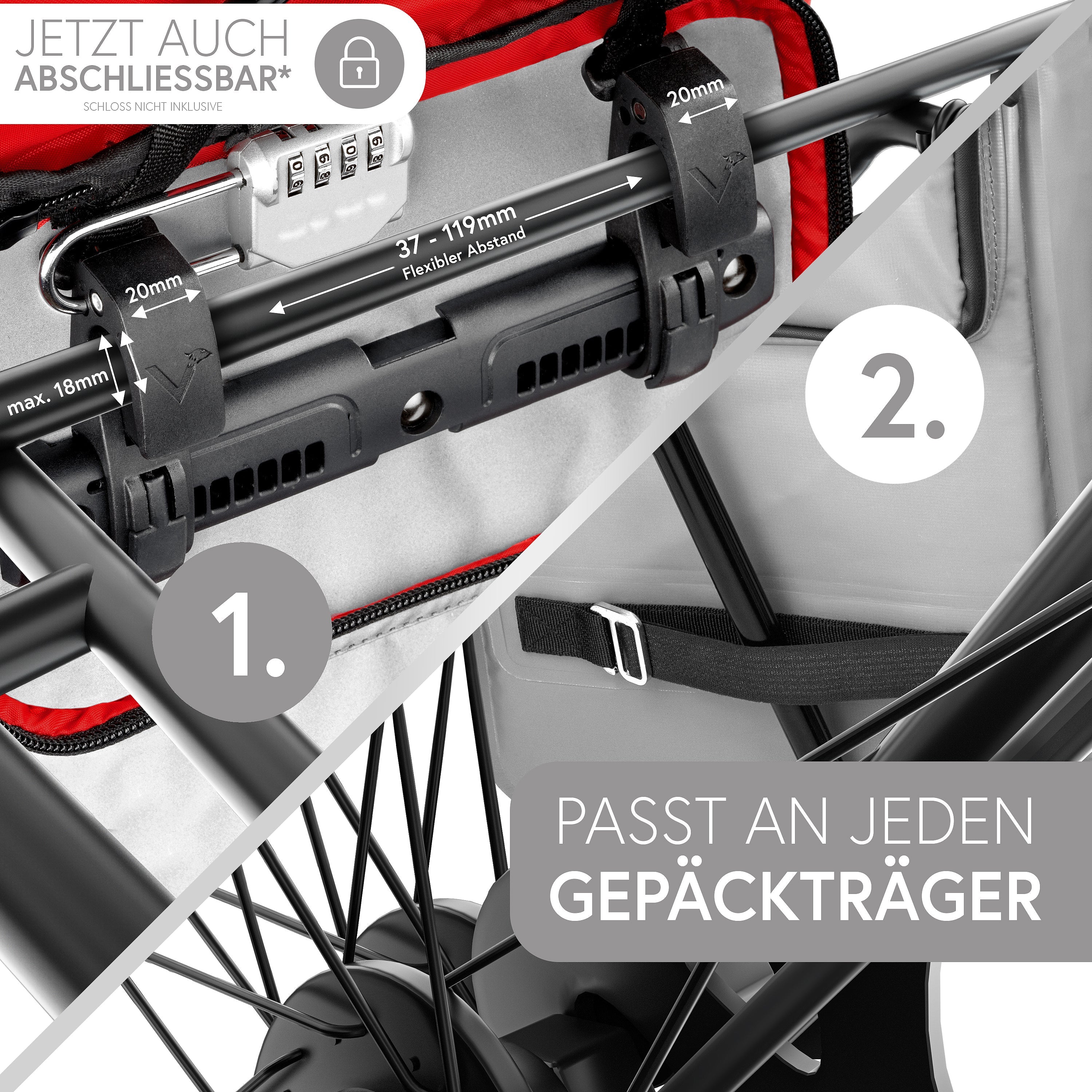 ValkOne 3in1 Fahrradtasche - perfekt für deinen Alltag! - B-WARE - Image 20