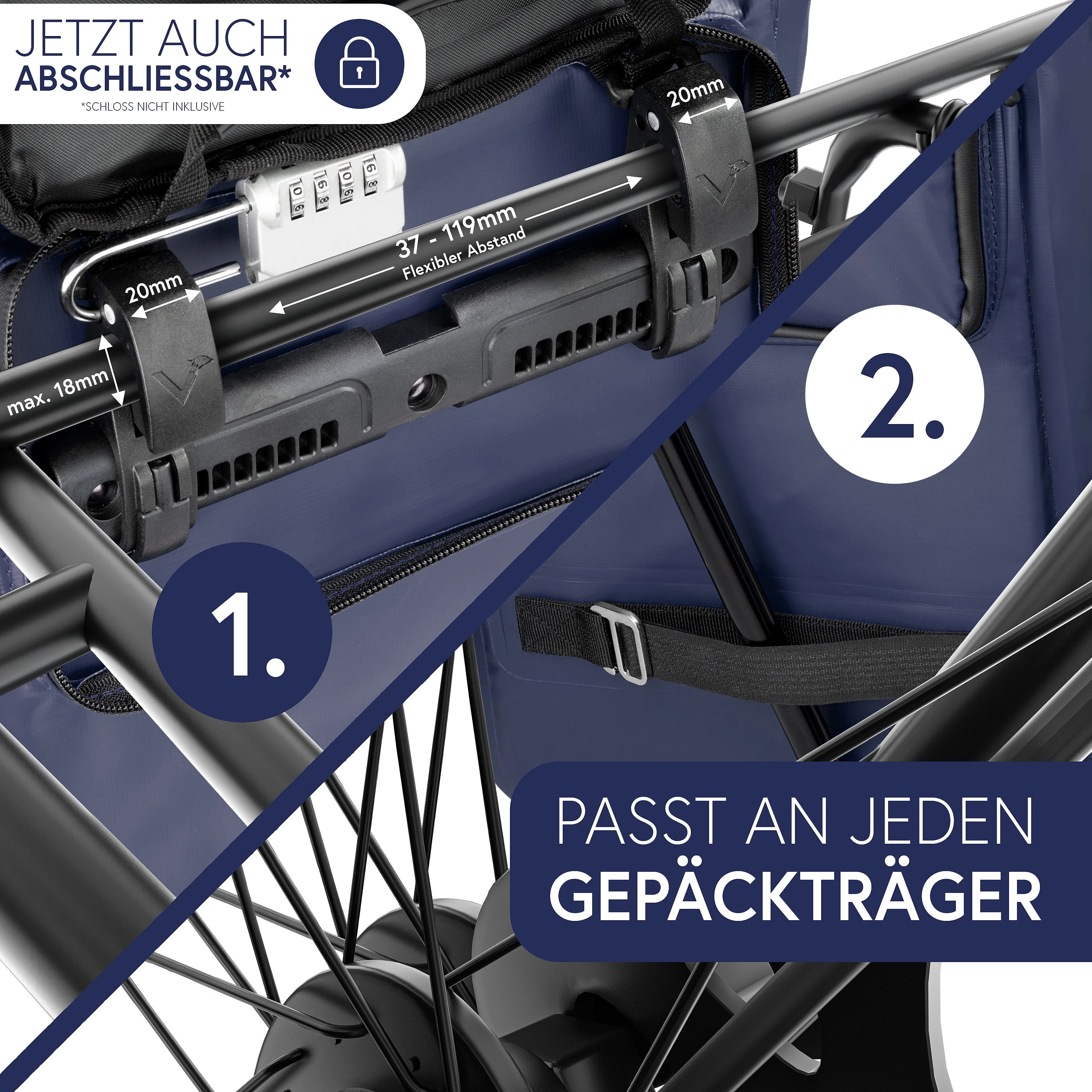ValkOne 3in1 Fahrradtasche - perfekt für deinen Alltag! - B-WARE - Image 30
