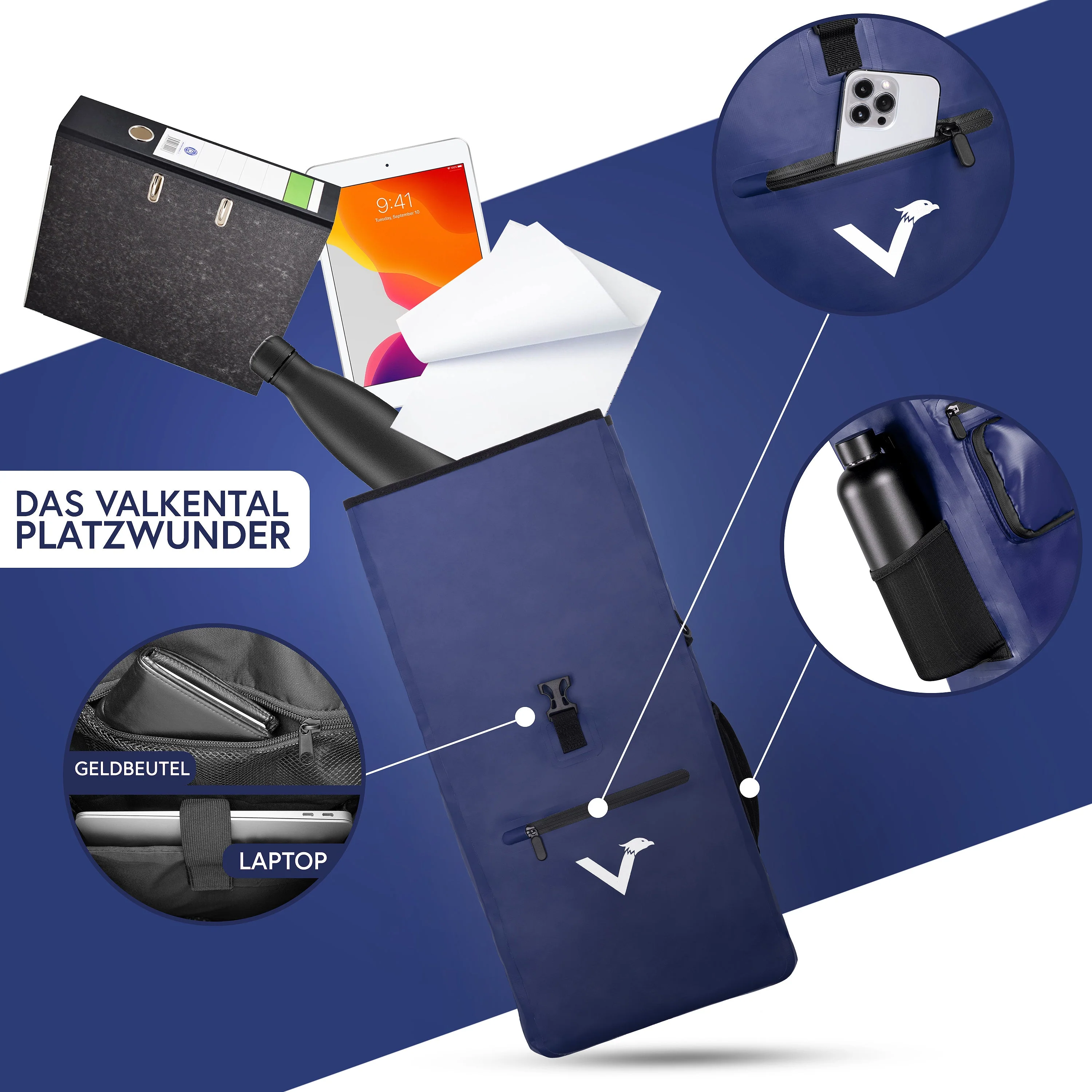 ValkOne 3in1 Fahrradtasche - perfekt für deinen Alltag! - B-WARE - Image 32