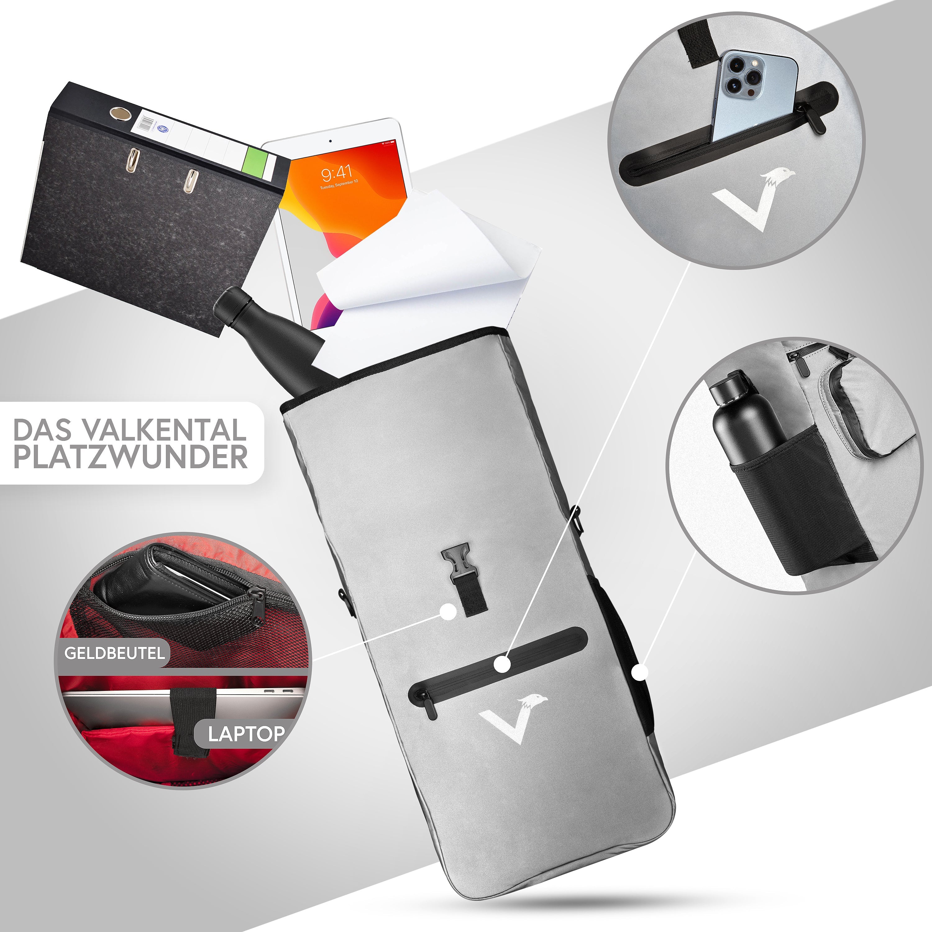 ValkOne 3in1 Fahrradtasche - perfekt für deinen Alltag! | Bundle - Image 24