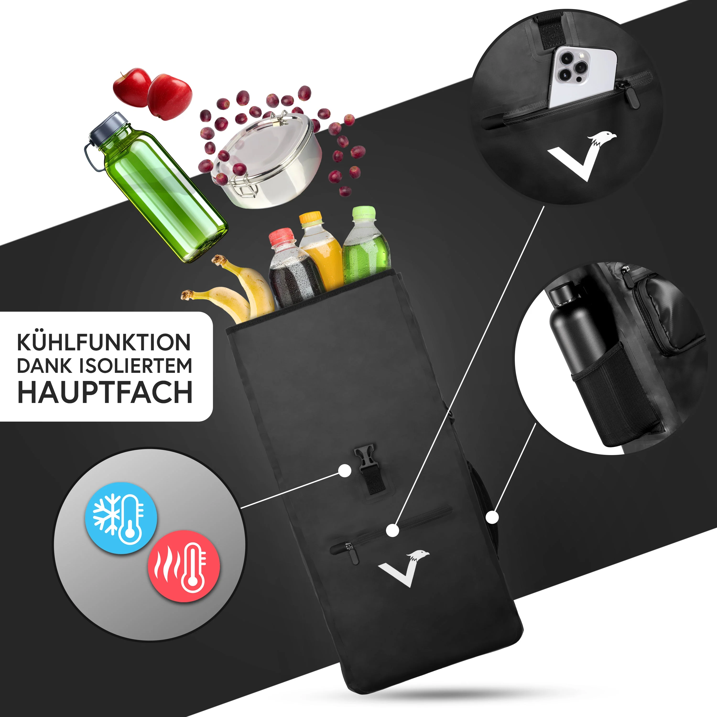 ValkOne 3in1 Fahrradtasche - perfekt für deinen Alltag! | Bundle - Image 38