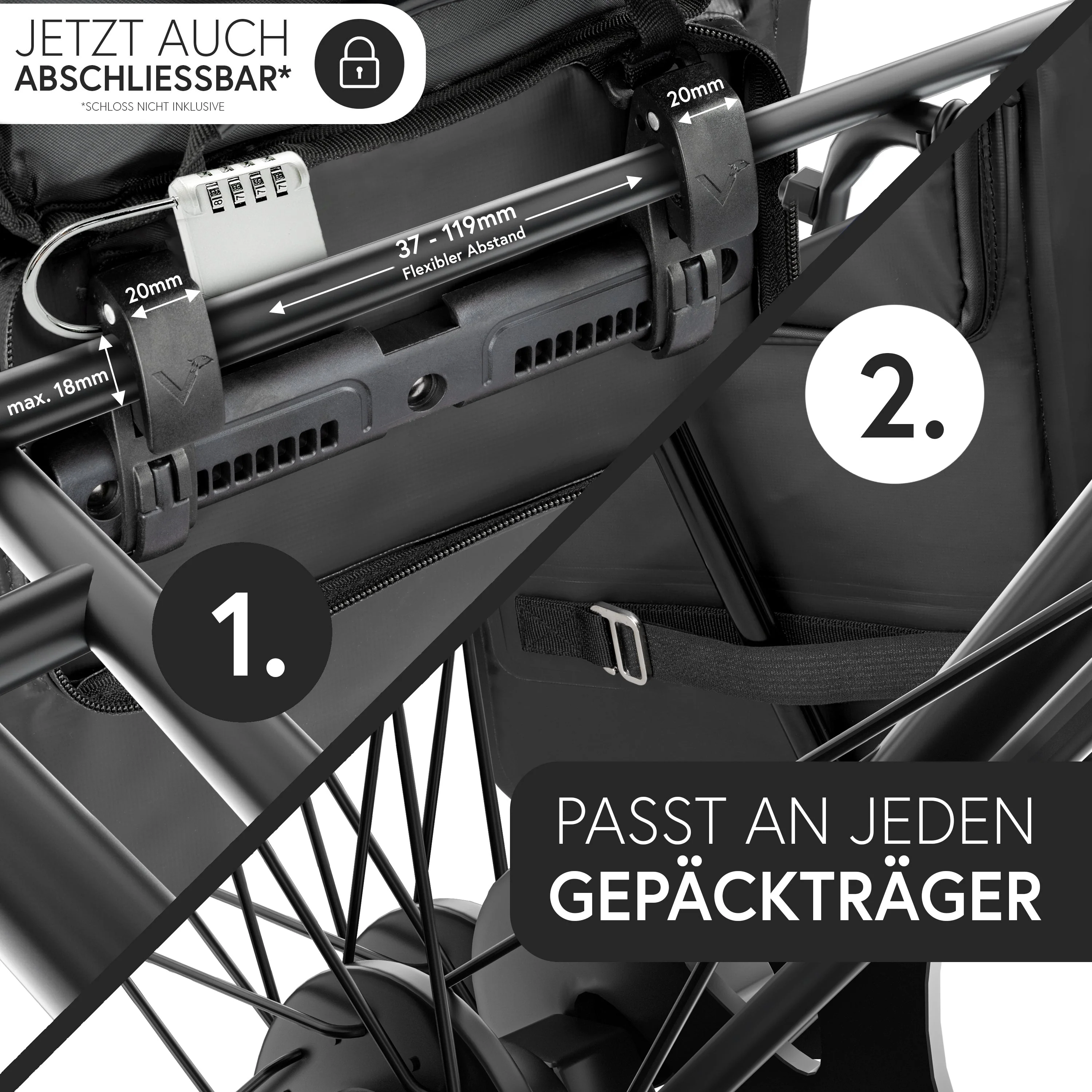 ValkOne 3in1 Fahrradtasche - perfekt für deinen Alltag! | Bundle - Image 4
