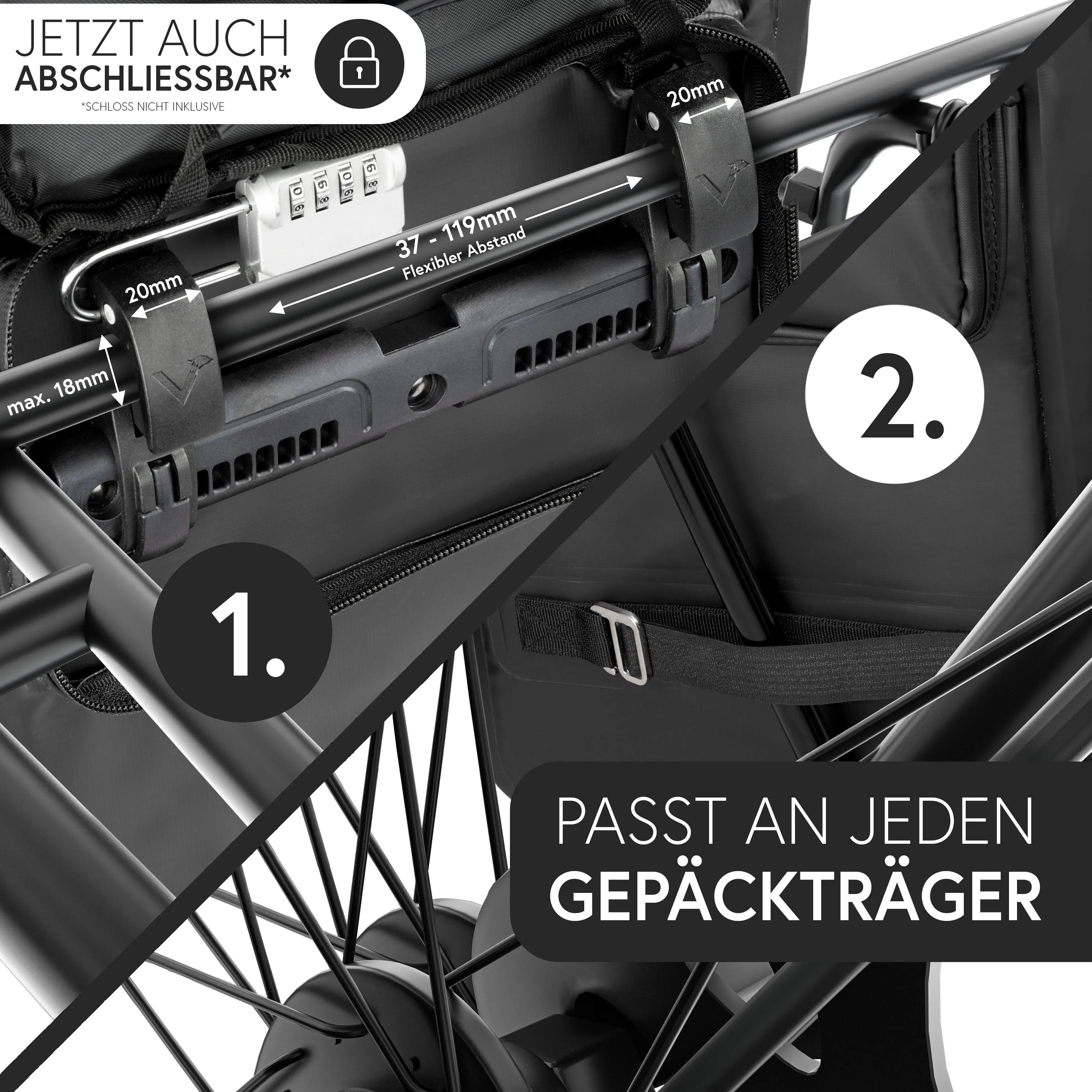 ValkOne 3in1 Fahrradtasche - perfekt für deinen Alltag! | Bundle - Image 40