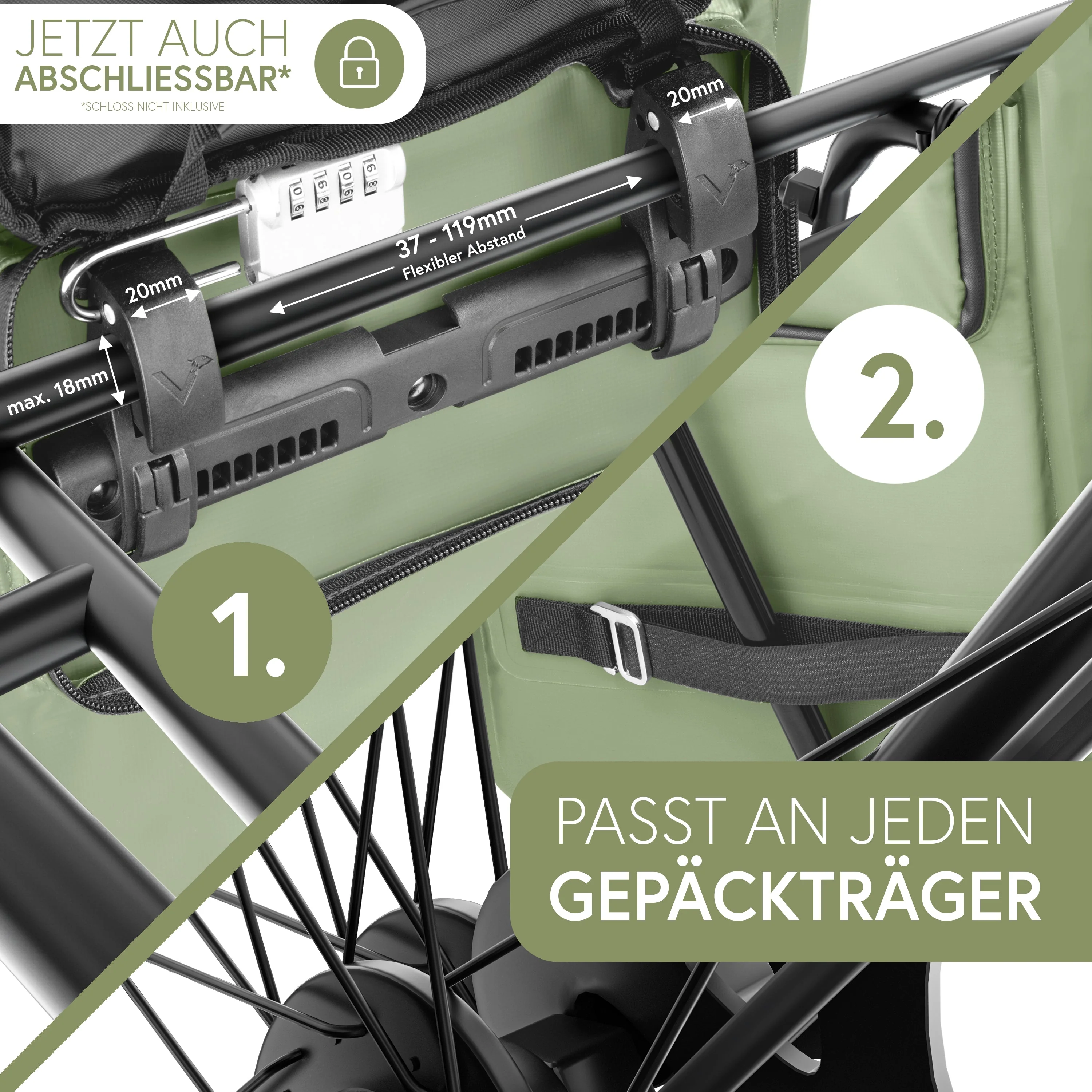 ValkOne 3in1 Fahrradtasche - perfekt für deinen Alltag! | Bundle - Image 47