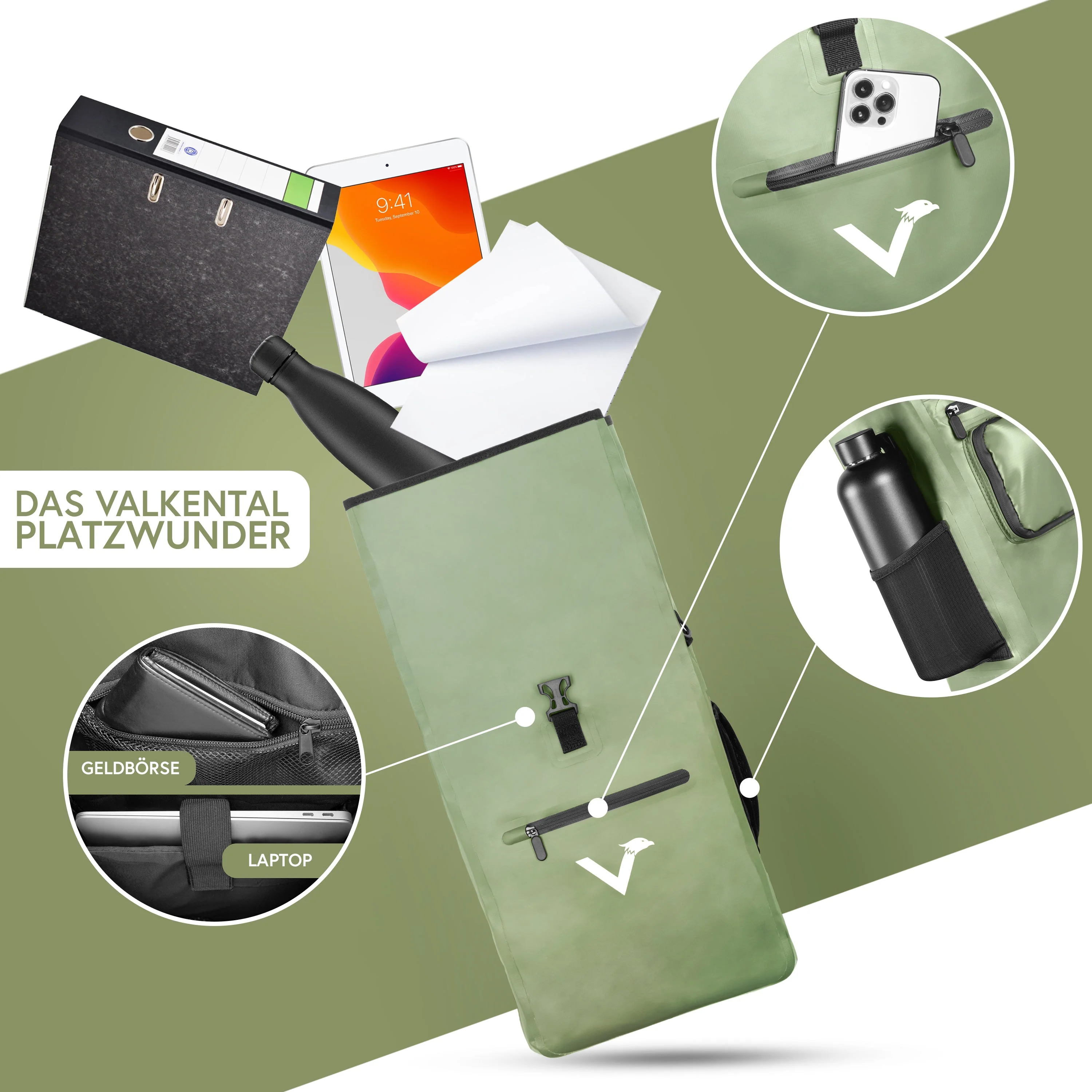 ValkOne 3in1 Fahrradtasche - perfekt für deinen Alltag! | Bundle - Image 48