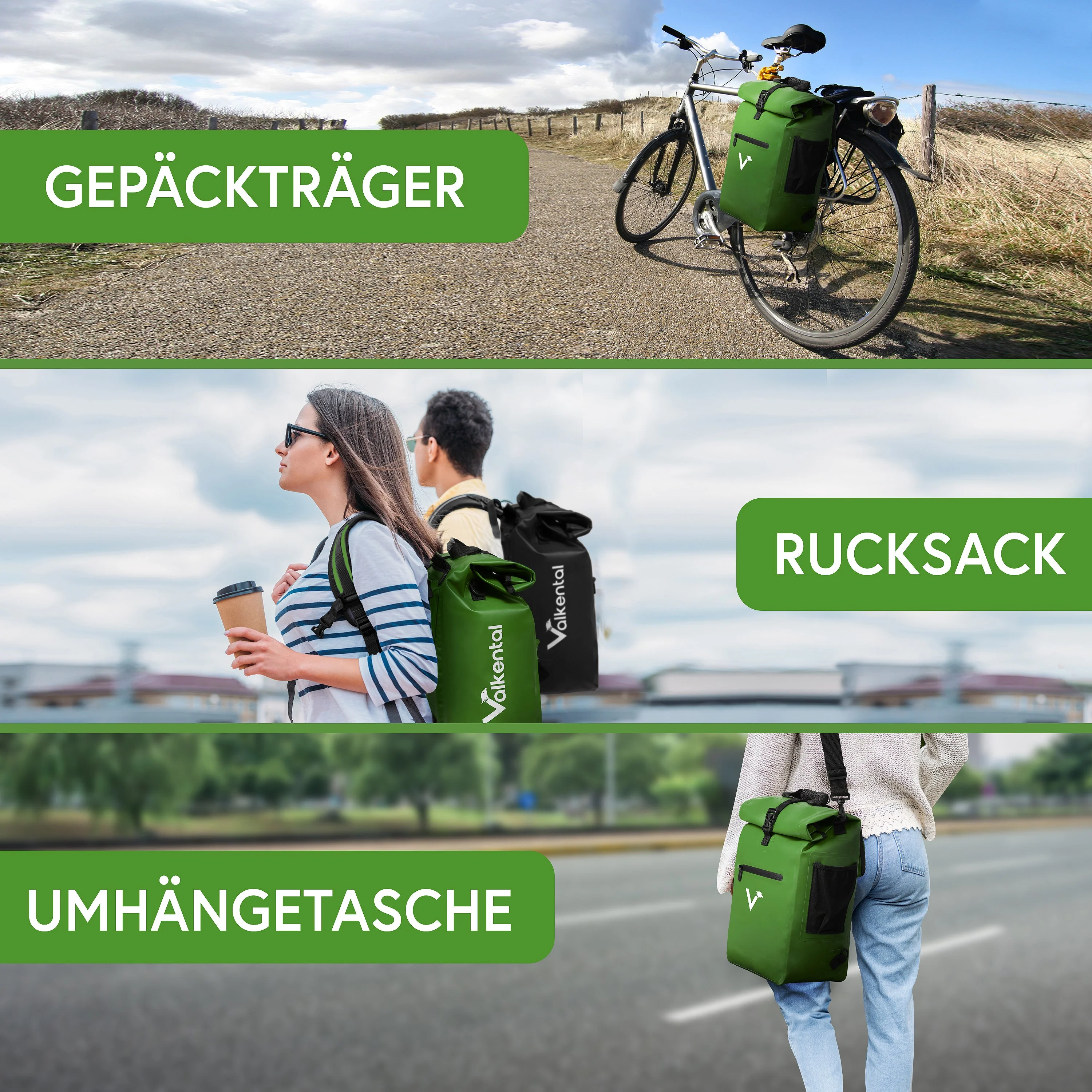ValkOne 3in1 Fahrradtasche - perfekt für deinen Alltag! | Bundle - Image 8