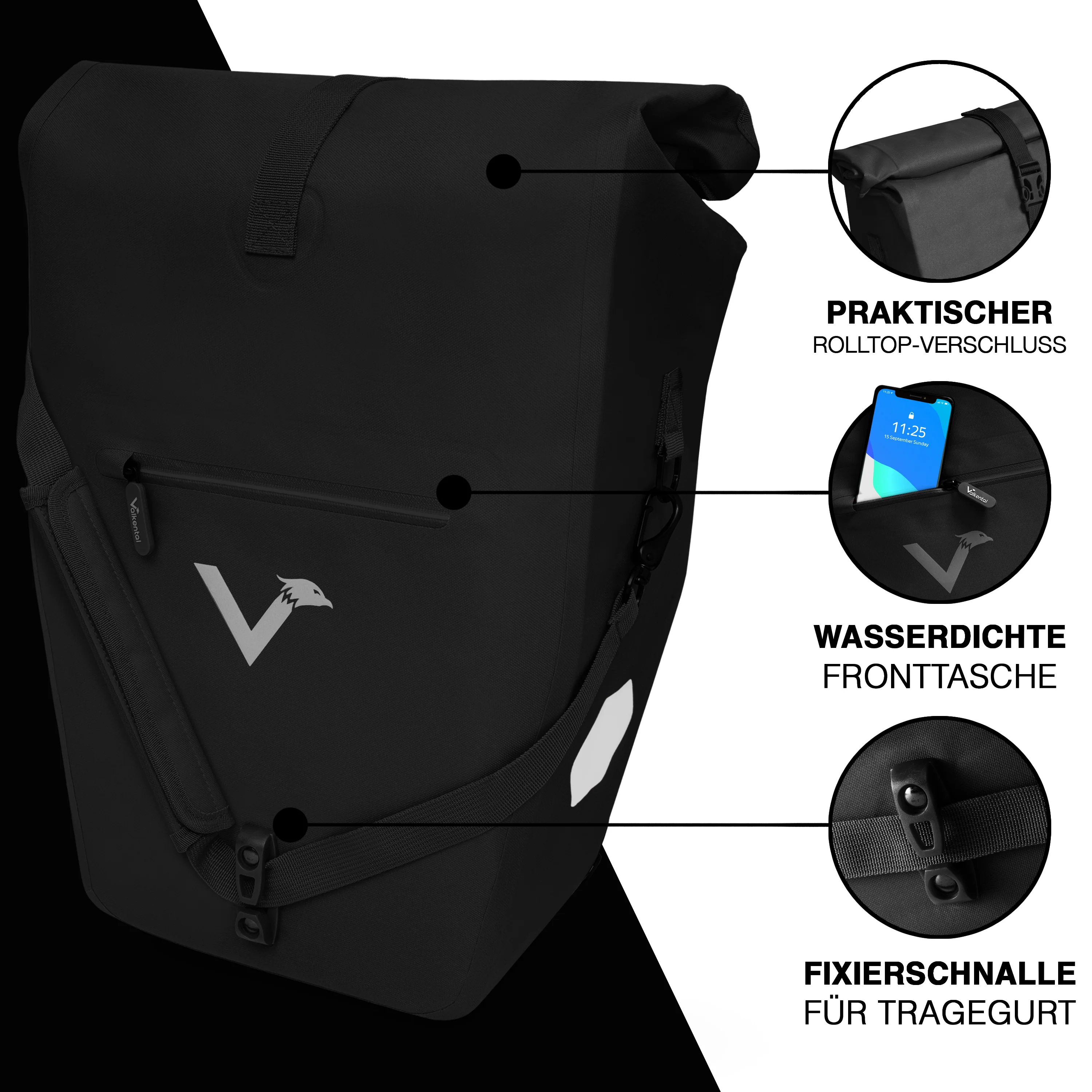 Bike Bag Urban - Praktische 2in1 Gepäckträgertasche im urbanen Look - Image 21