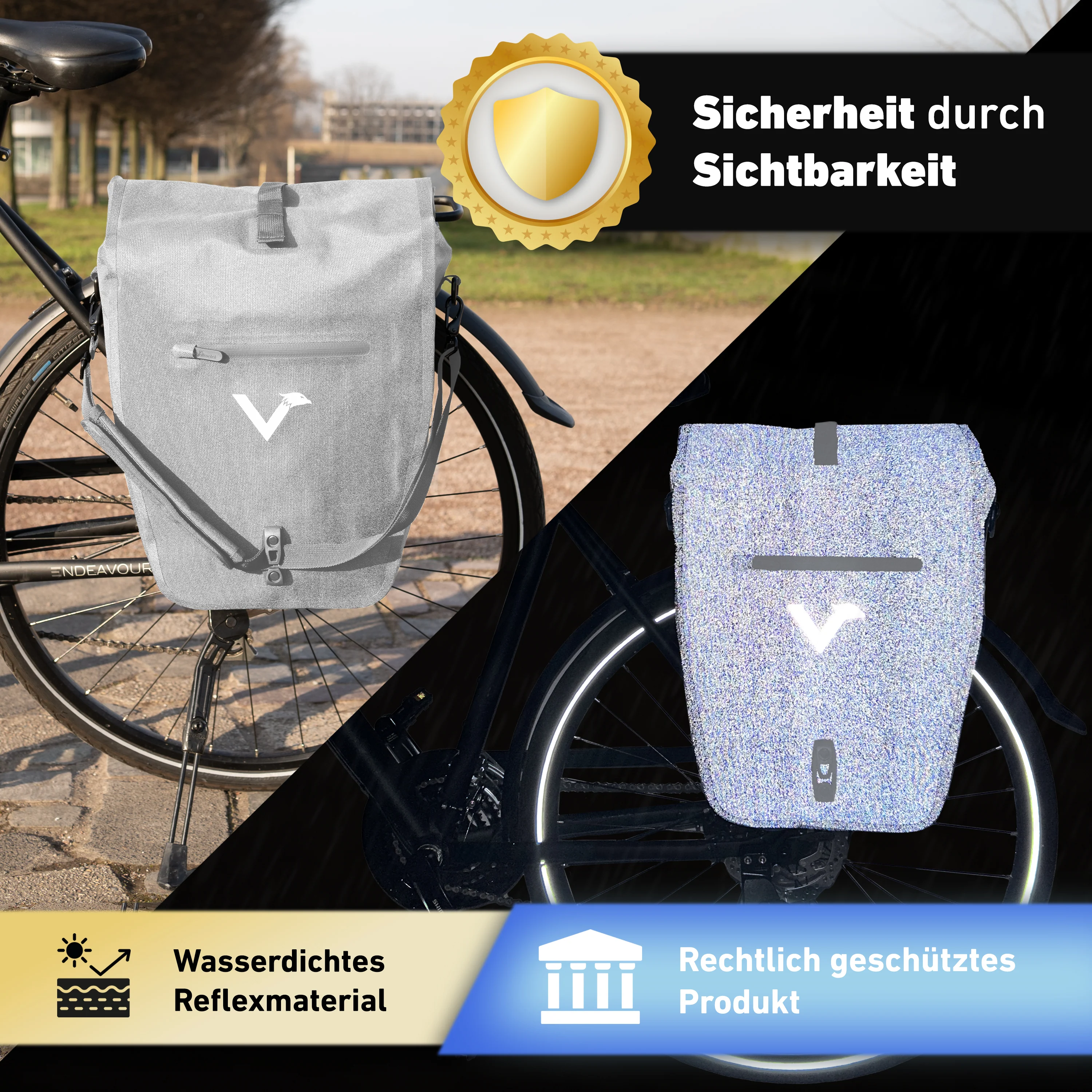 Bike Bag Urban - Praktische 2in1 Gepäckträgertasche im urbanen Look - Image 34