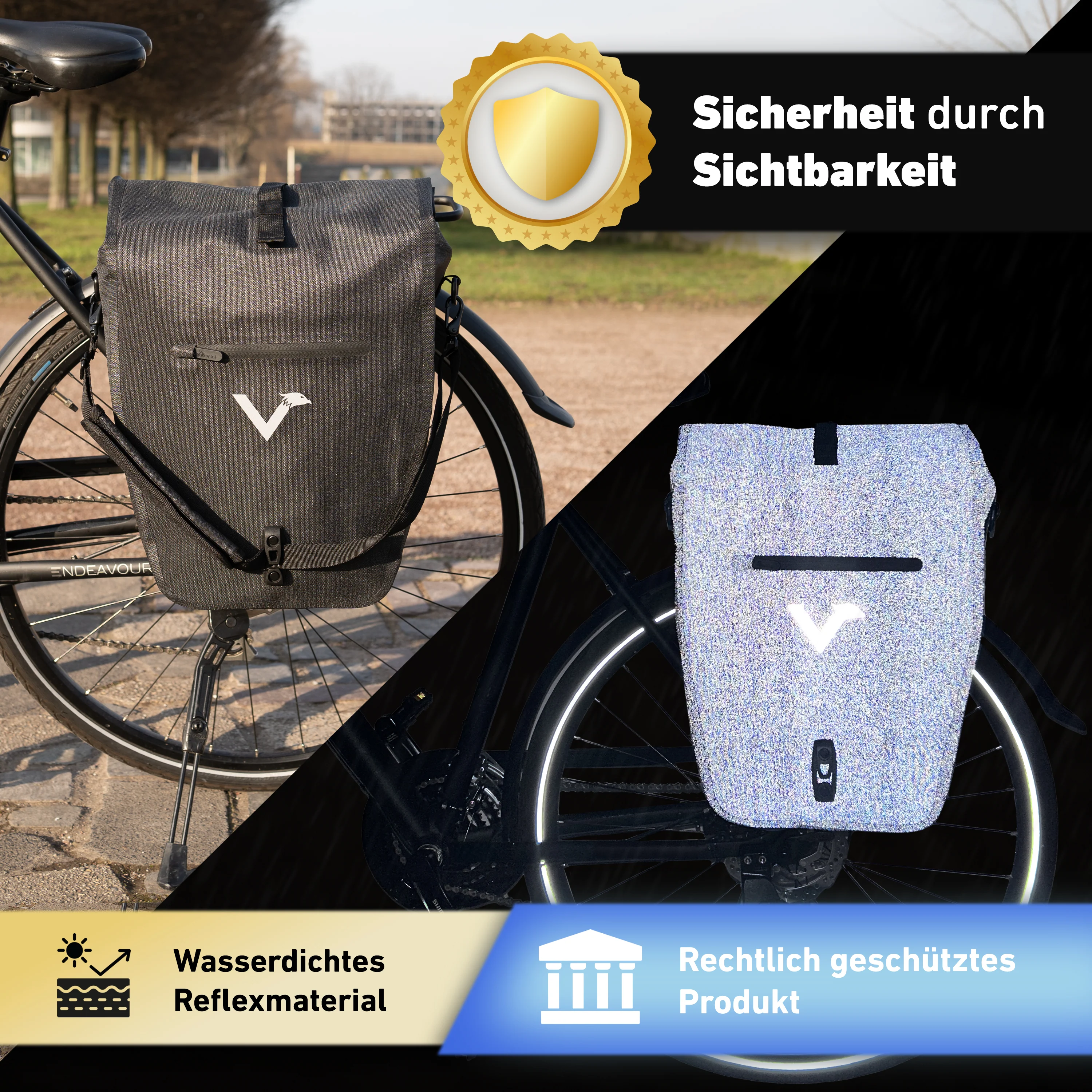 Bike Bag Urban - Praktische 2in1 Gepäckträgertasche im urbanen Look - Image 41