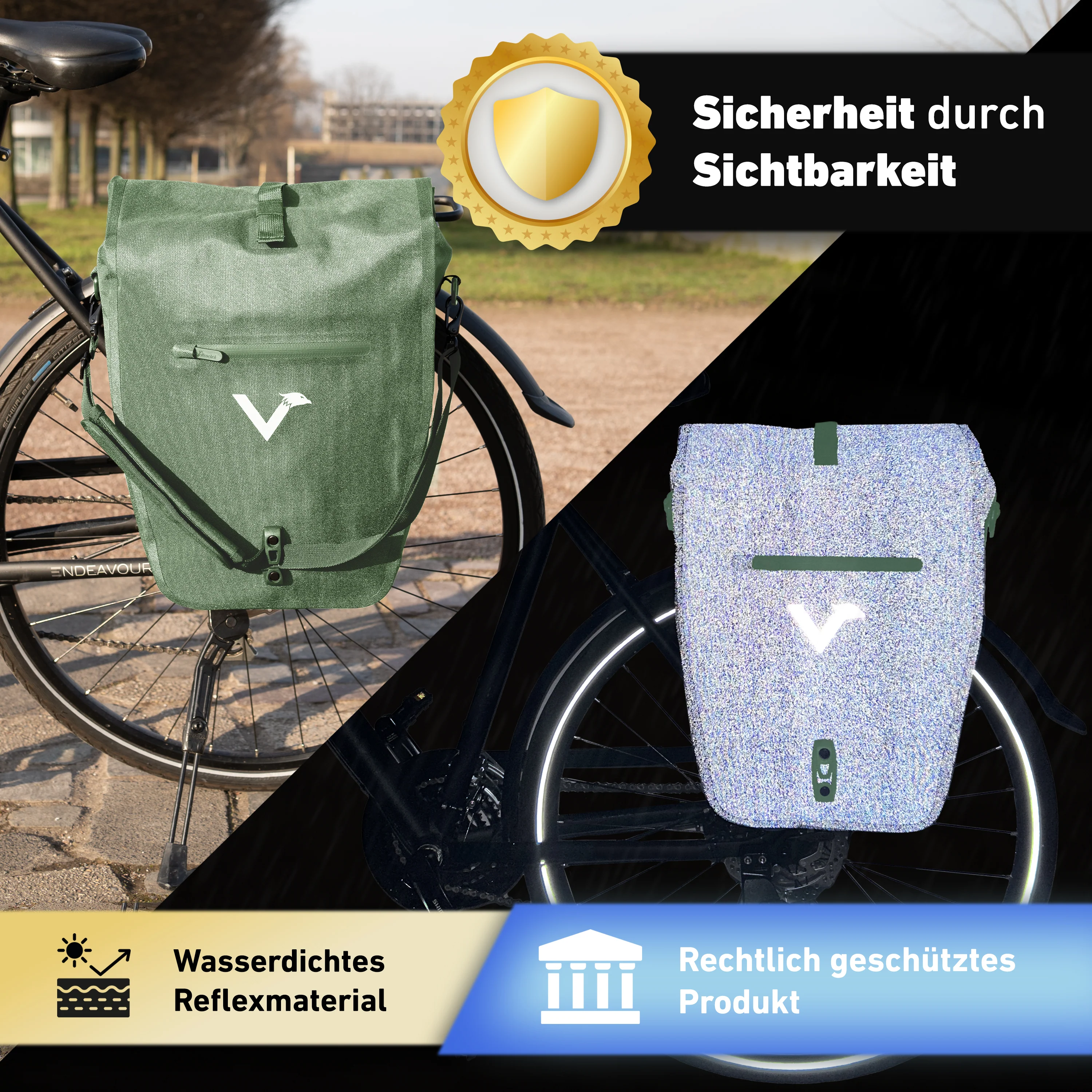 Bike Bag Urban - Praktische 2in1 Gepäckträgertasche im urbanen Look - Image 49
