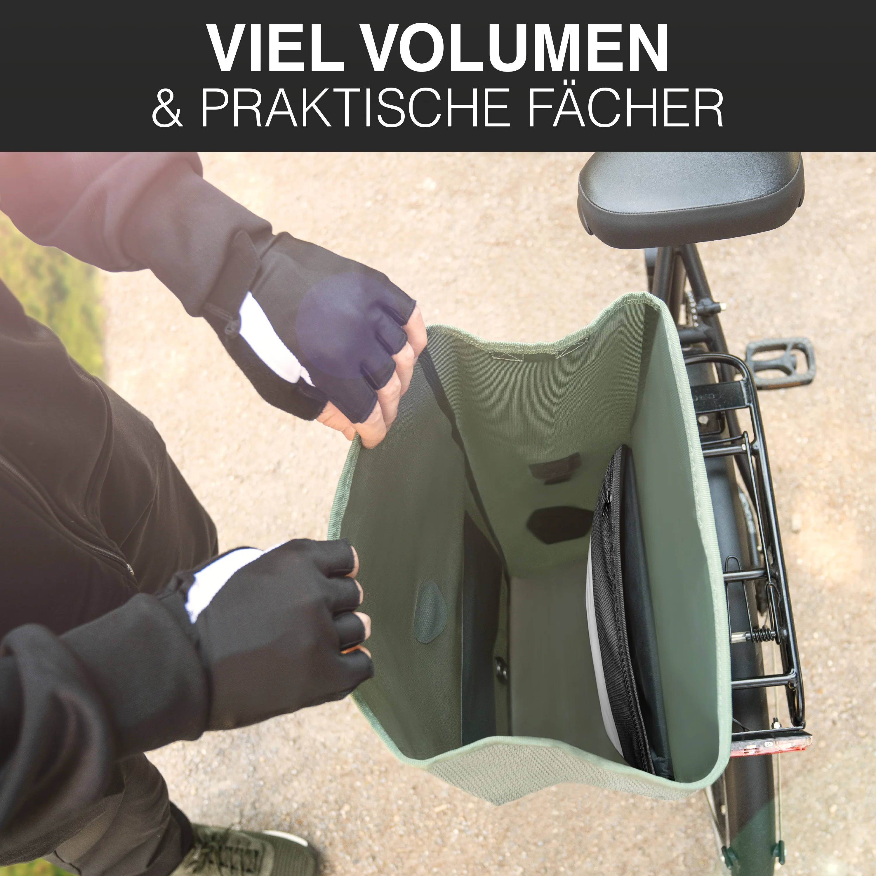 Bike Bag Urban - Praktische 2in1 Gepäckträgertasche im urbanen Look - Image 51