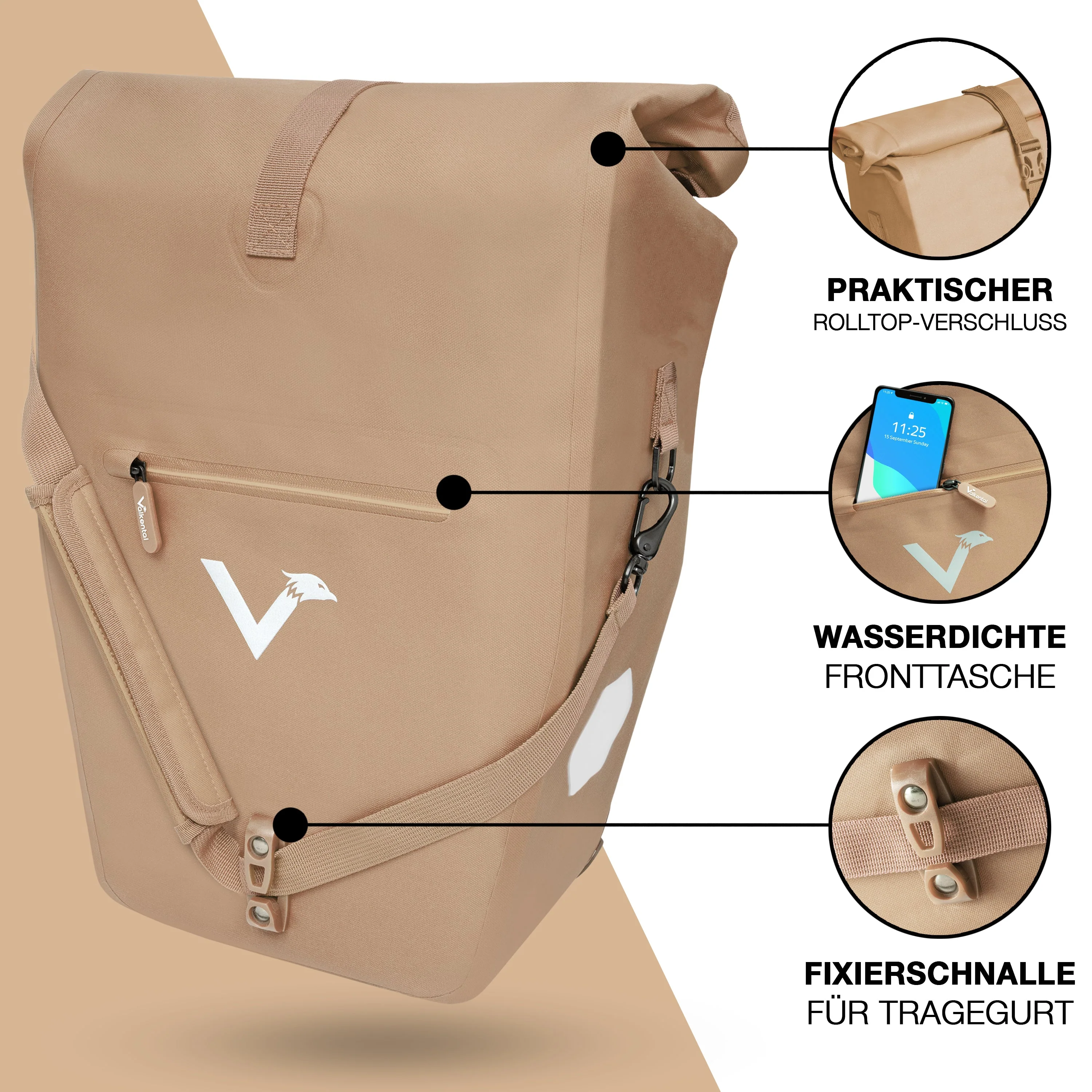 ValkOcean - Praktische & schicke 2in1 Gepäckträgertasche | Bundle - Image 15