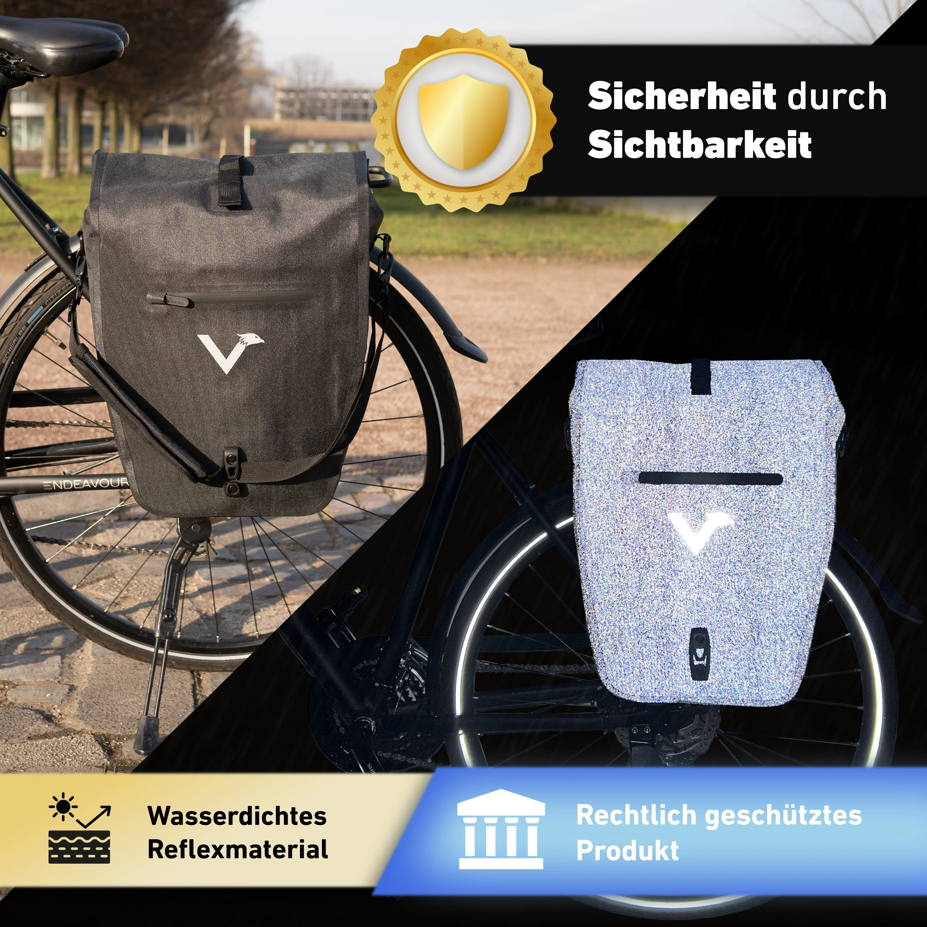 ValkOcean - Praktische & schicke 2in1 Gepäckträgertasche | Bundle - Image 41