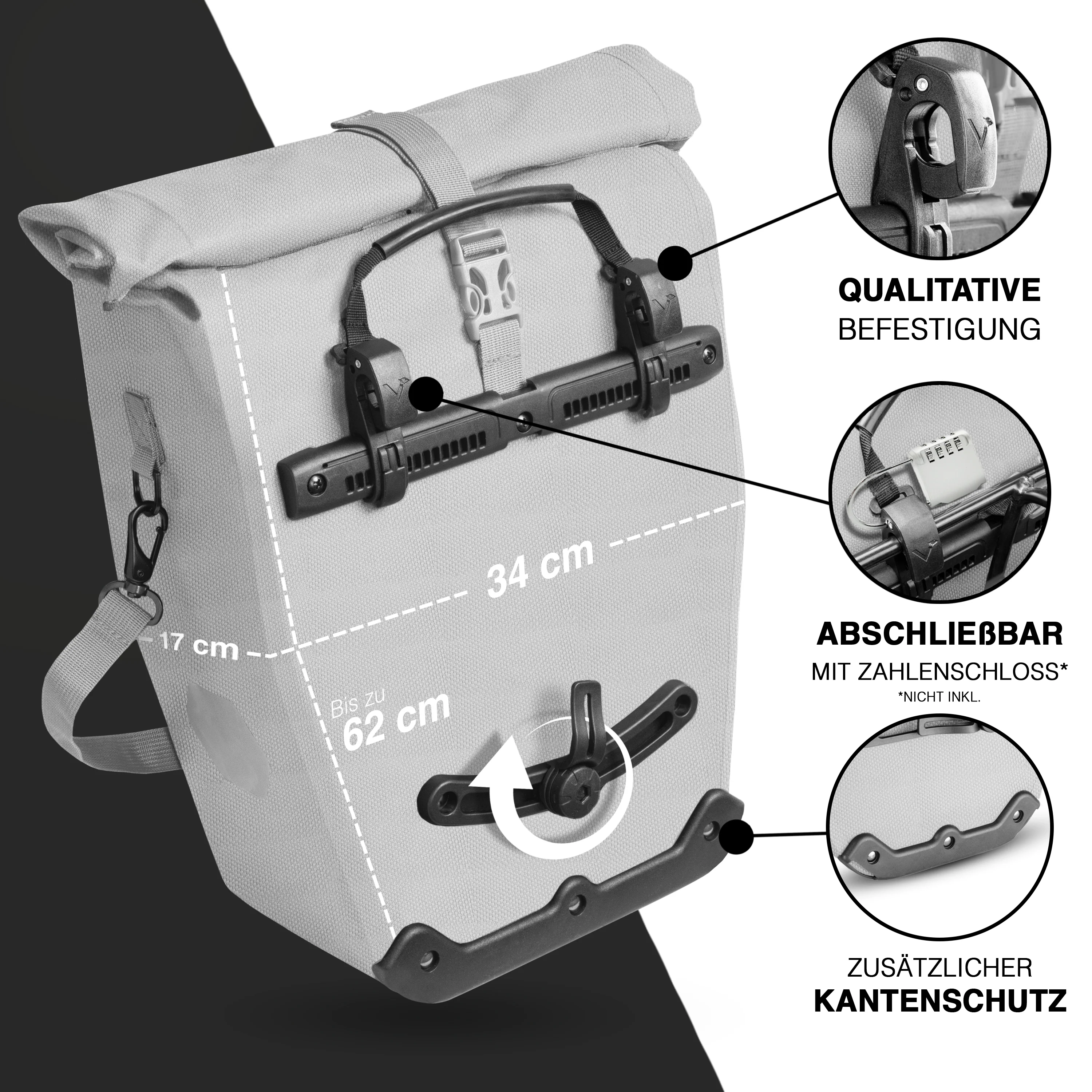 ValkOcean Gepäckträgertasche aus TPU Material - B-Ware - Image 14