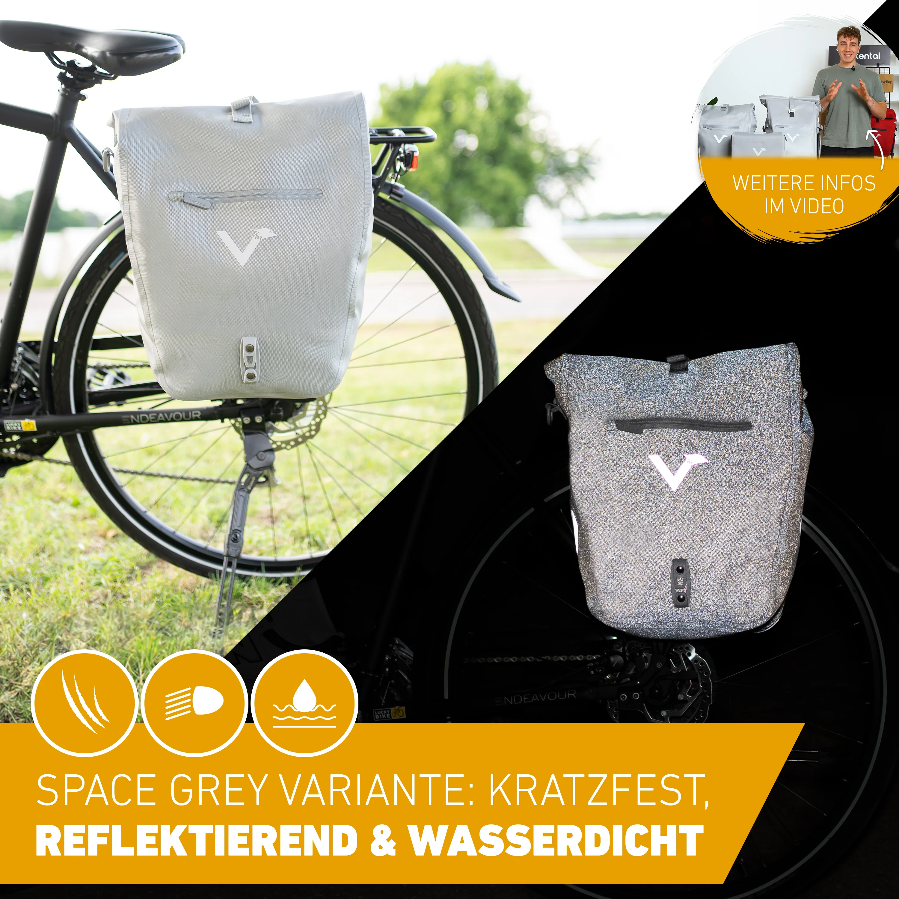 ValkOcean Gepäckträgertasche aus TPU Material - B-Ware - Image 15