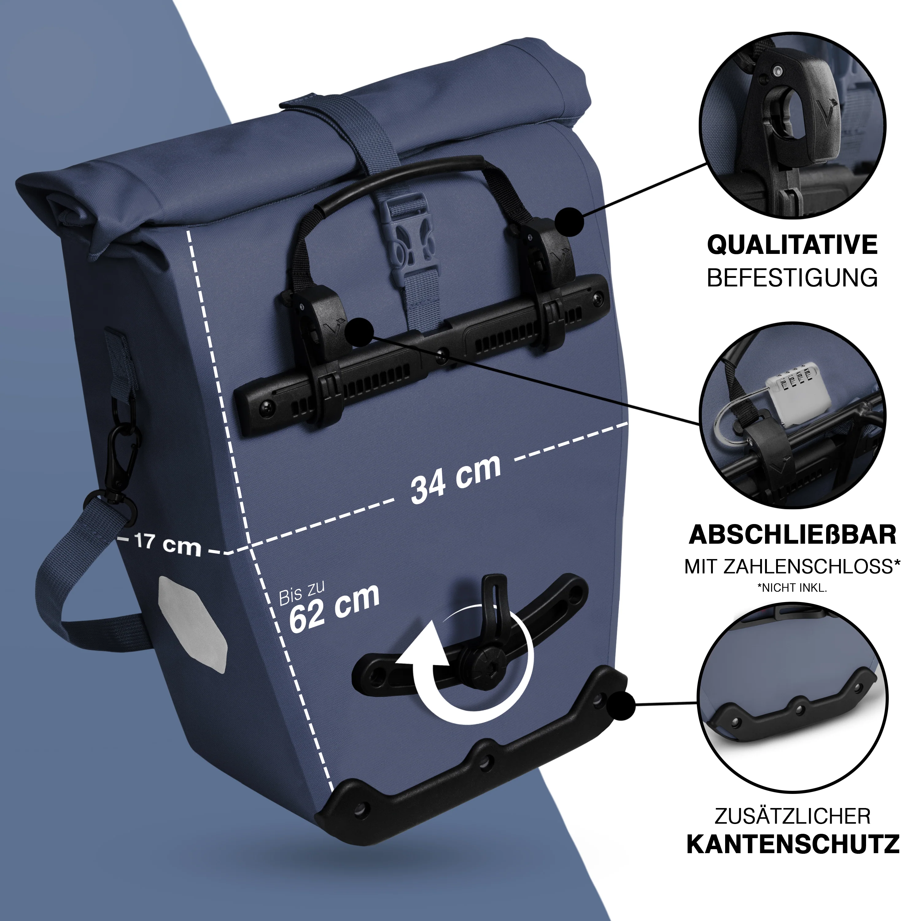 ValkOcean Gepäckträgertasche aus TPU Material - B-Ware - Image 8