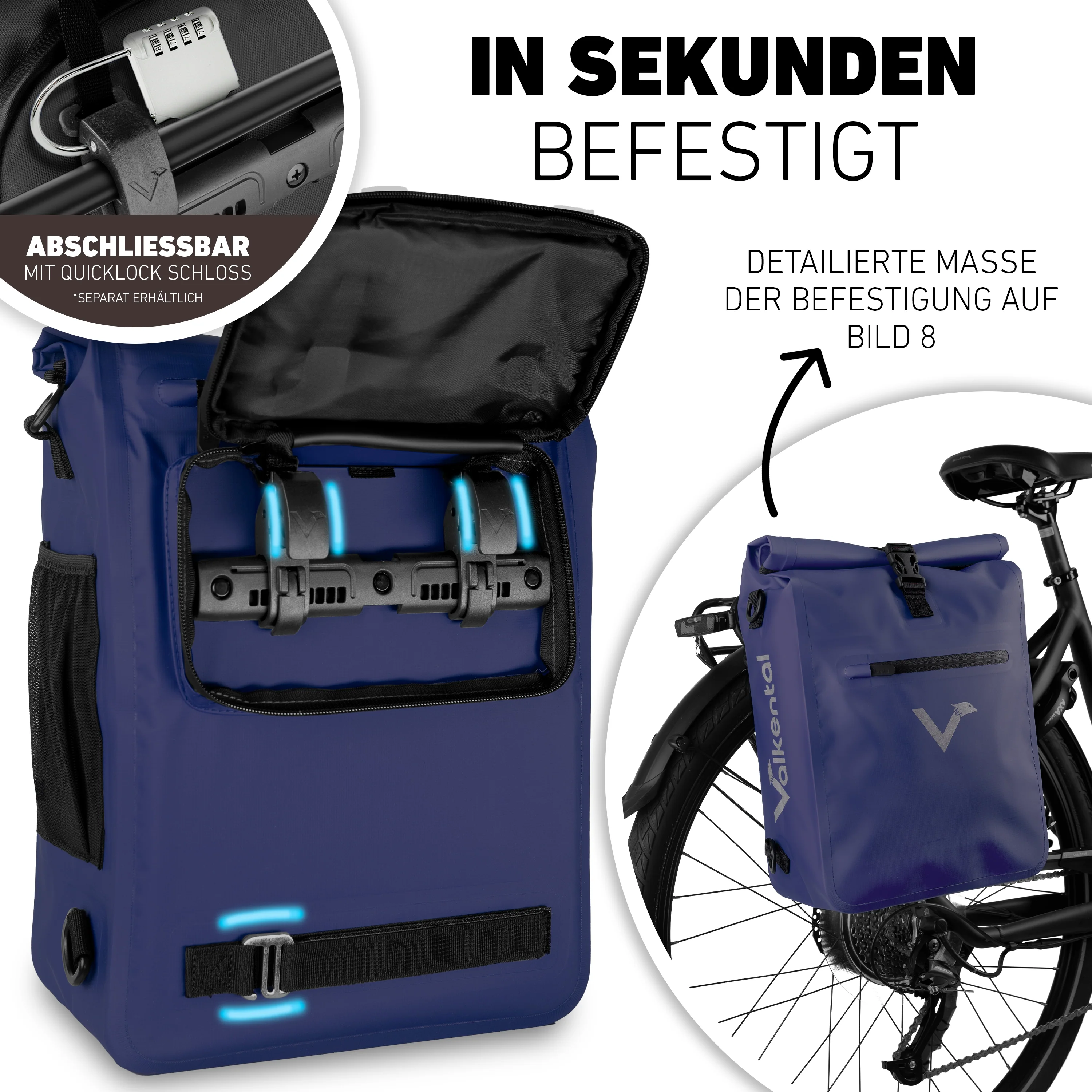 ValkOne Light - 3in1 Fahrradtasche - perfekt für deinen Alltag! - Image 11