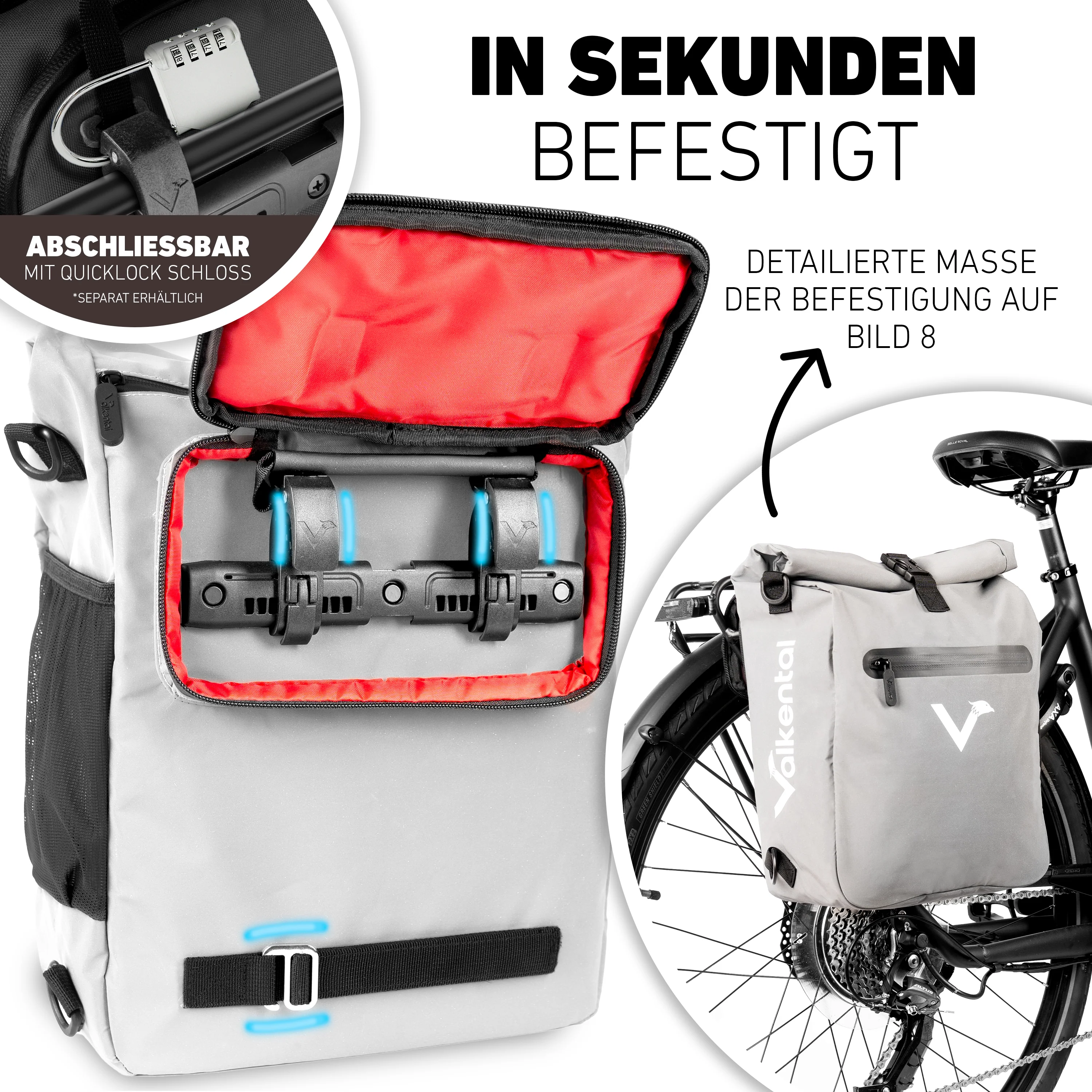 ValkOne Light - 3in1 Fahrradtasche - perfekt für deinen Alltag! - Image 16