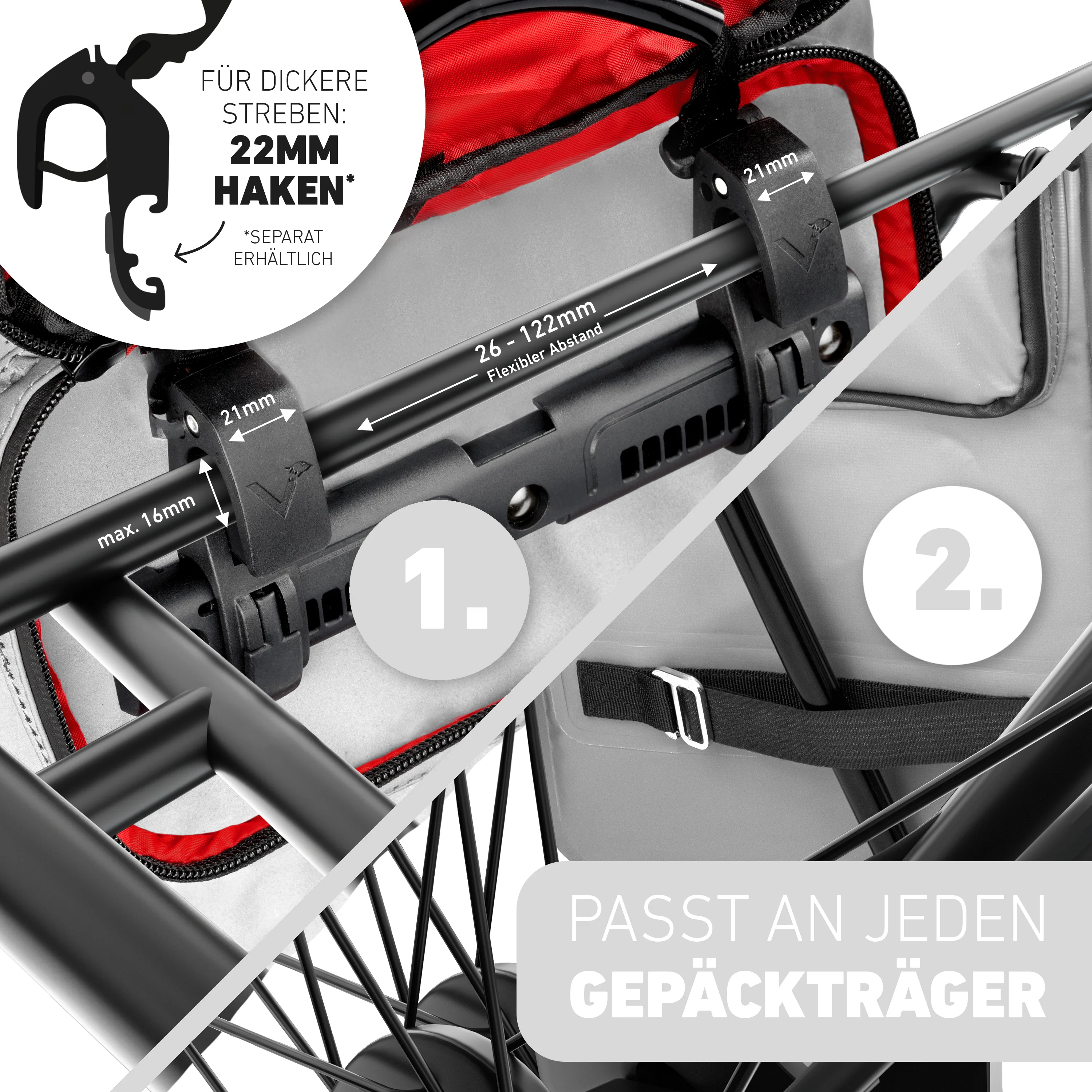 ValkOne Light - 3in1 Fahrradtasche - perfekt für deinen Alltag! - Image 17