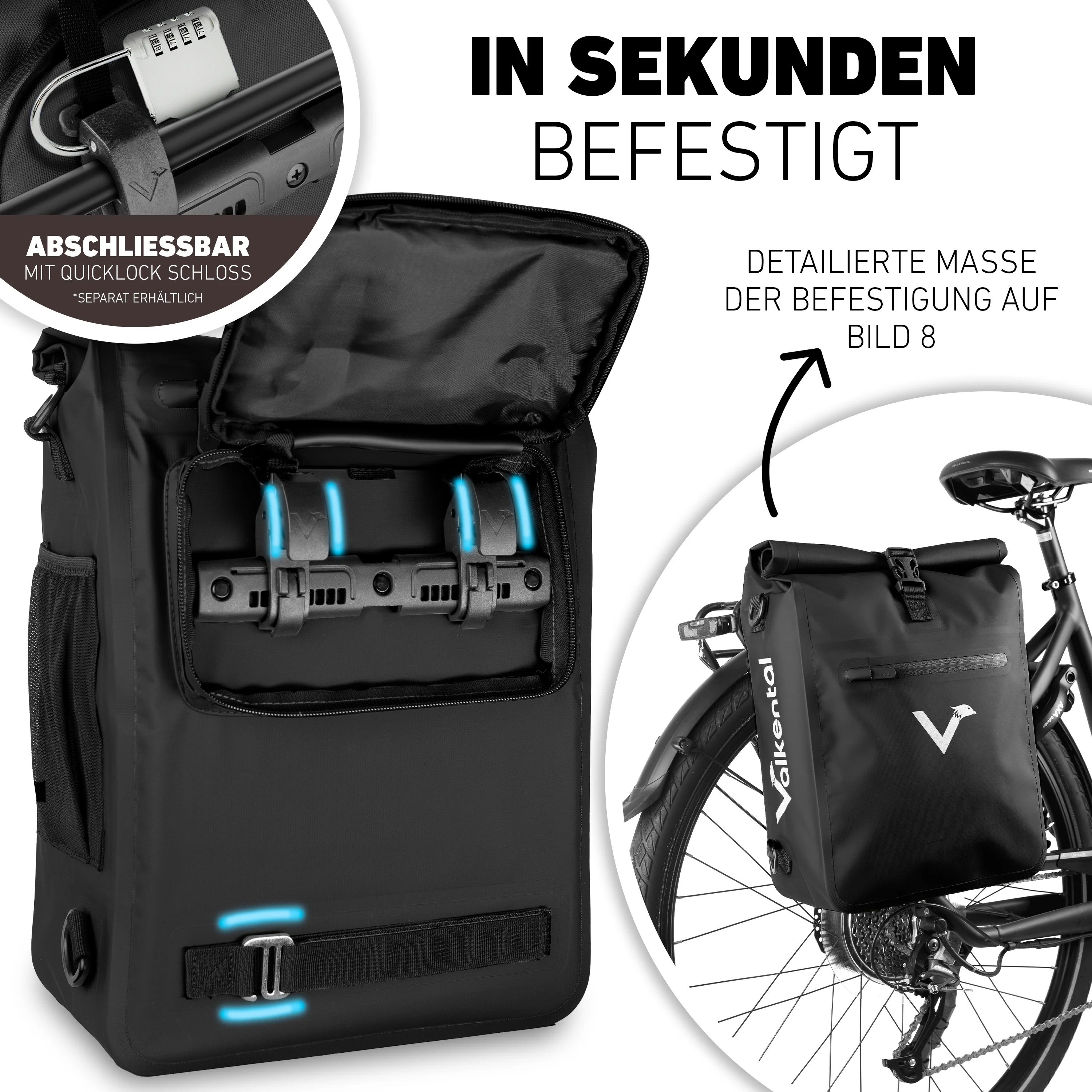 ValkOne Light - 3in1 Fahrradtasche - perfekt für deinen Alltag! - Image 20