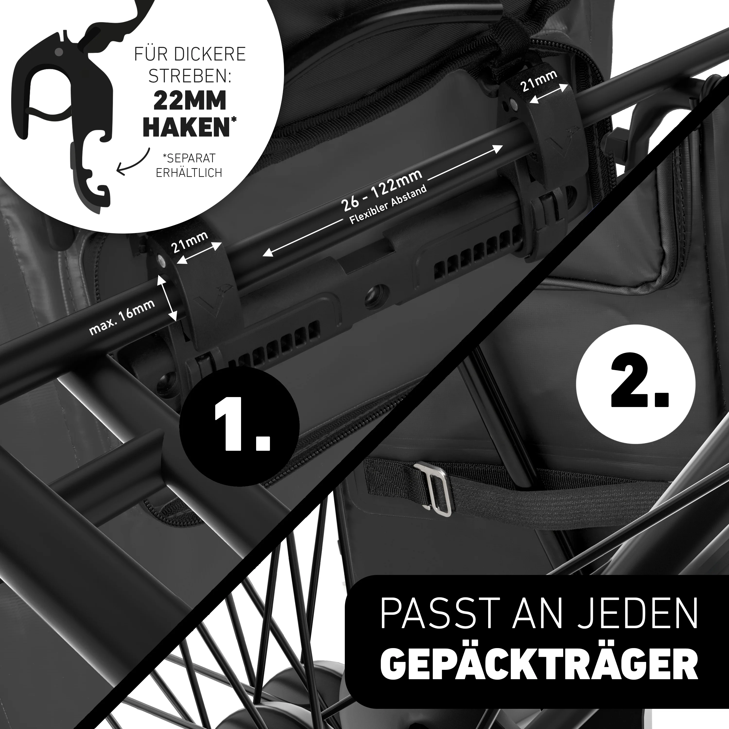 ValkOne Light - 3in1 Fahrradtasche - perfekt für deinen Alltag! - Image 22