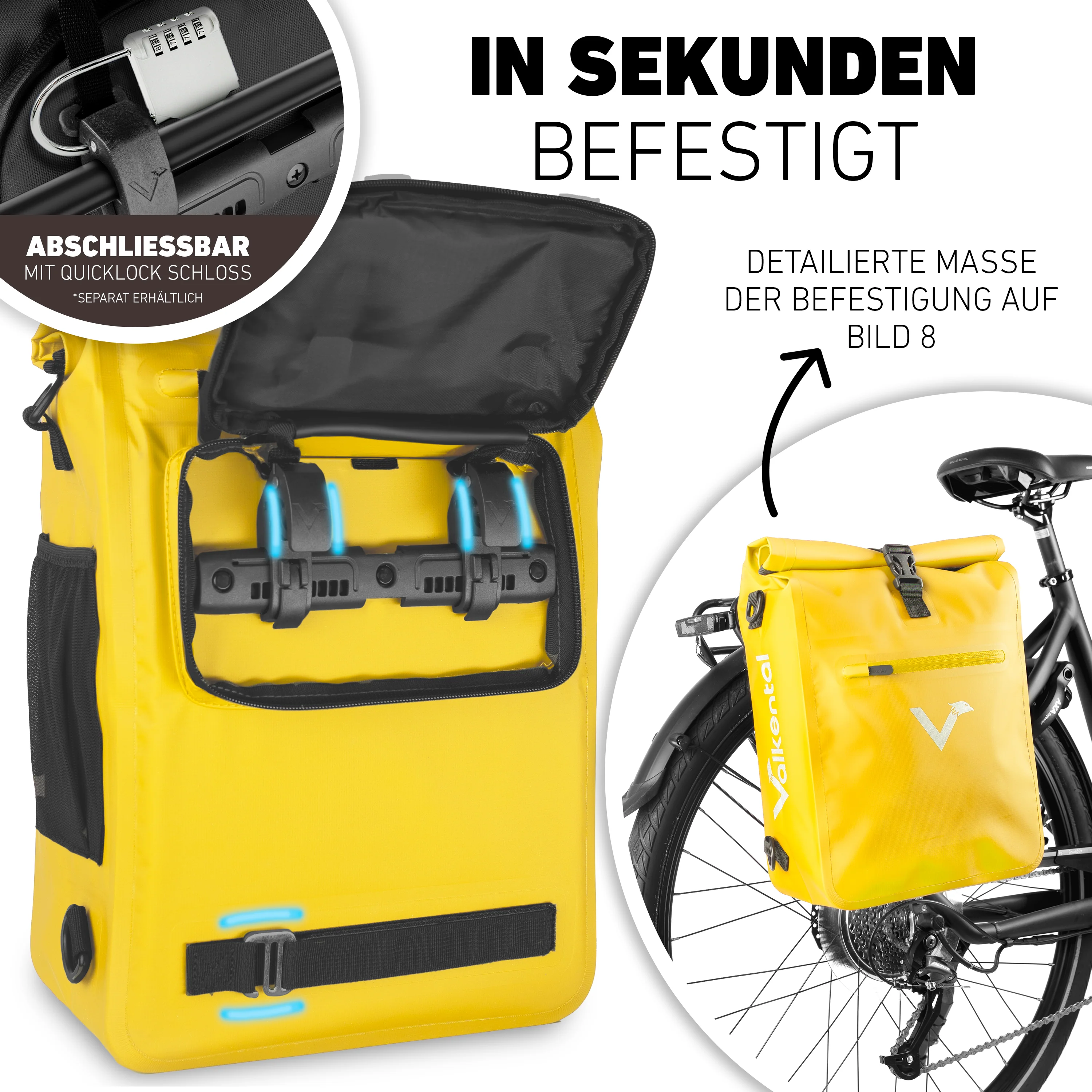 ValkOne Light - 3in1 Fahrradtasche - perfekt für deinen Alltag! - Image 24